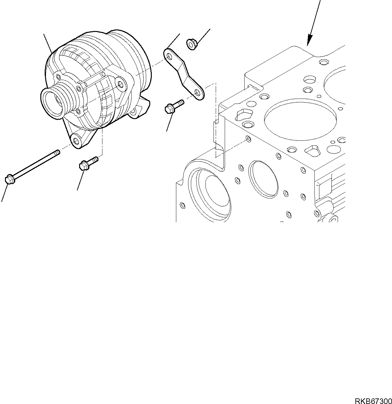 GENERATOR, ASSEMBLY (EA504225815) KOMATSU