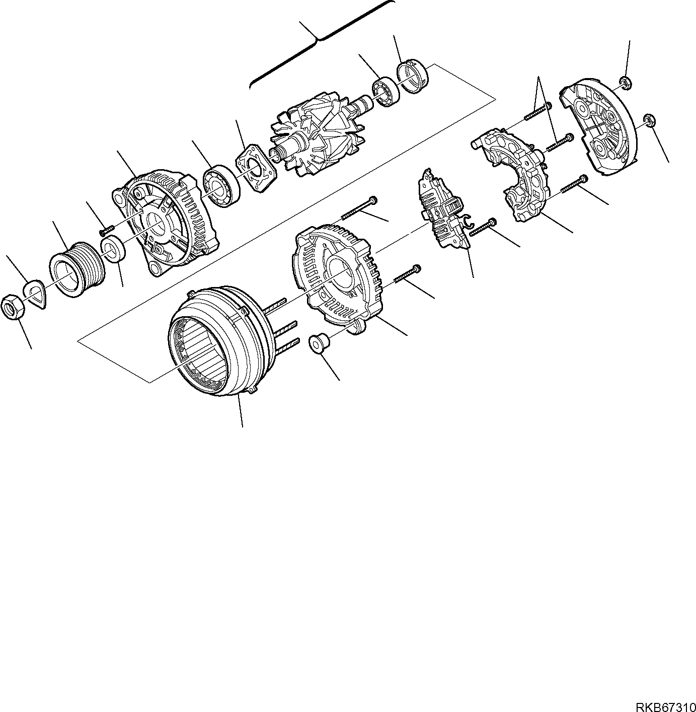 BRACKET, GENERATOR EA42537670 KOMATSU