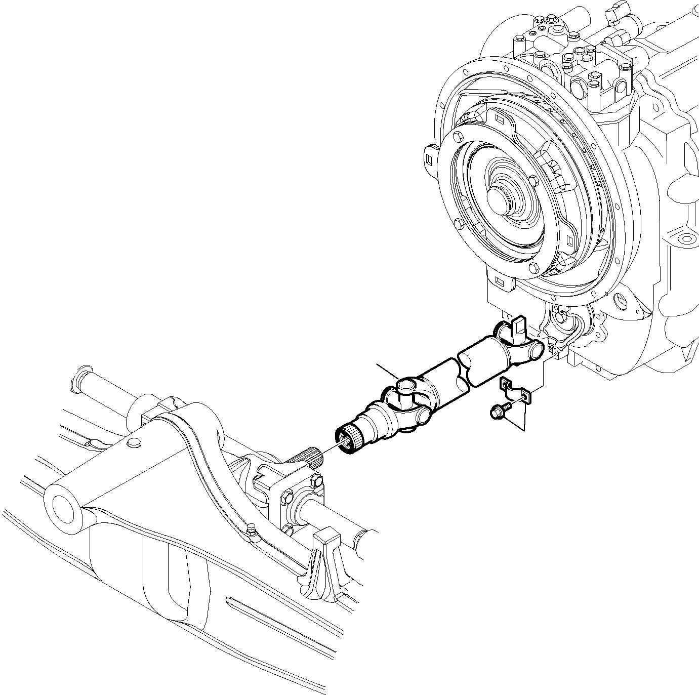 CARDAN SHAFT, FRONT 42N-20-11102 KOMATSU