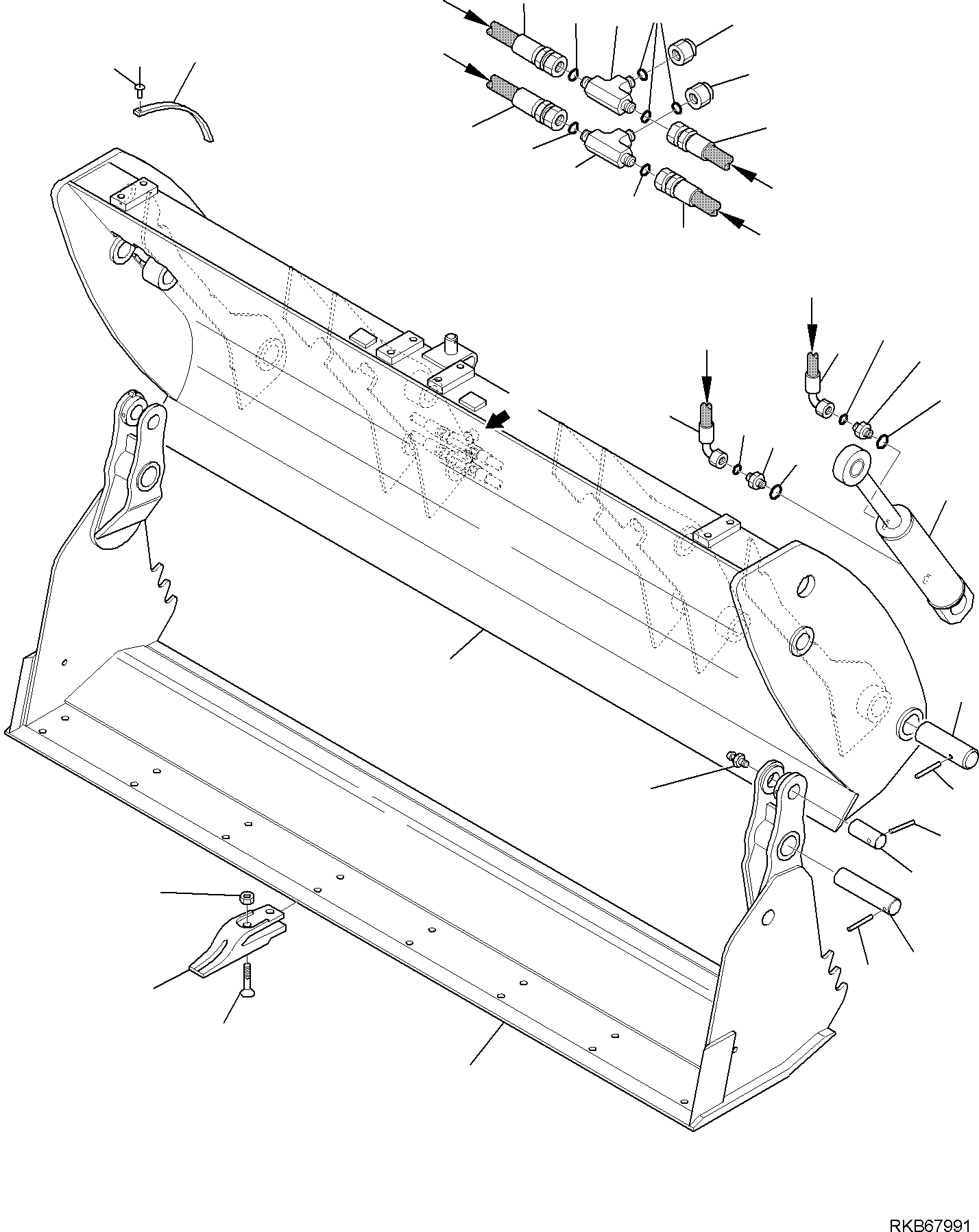 BUCKET, ASSEMBLY 42N-833-1502 KOMATSU