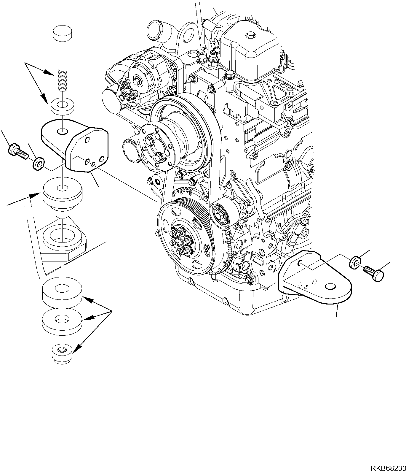 Опора 42N-01-11643 KOMATSU