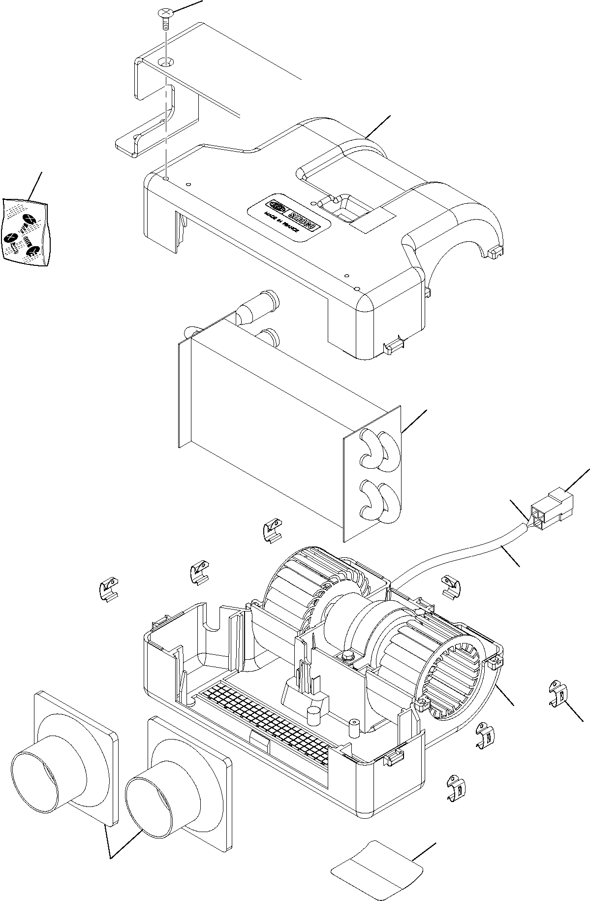 HEATING SYSTEM, ASSY 22J-54-R9620 KOMATSU