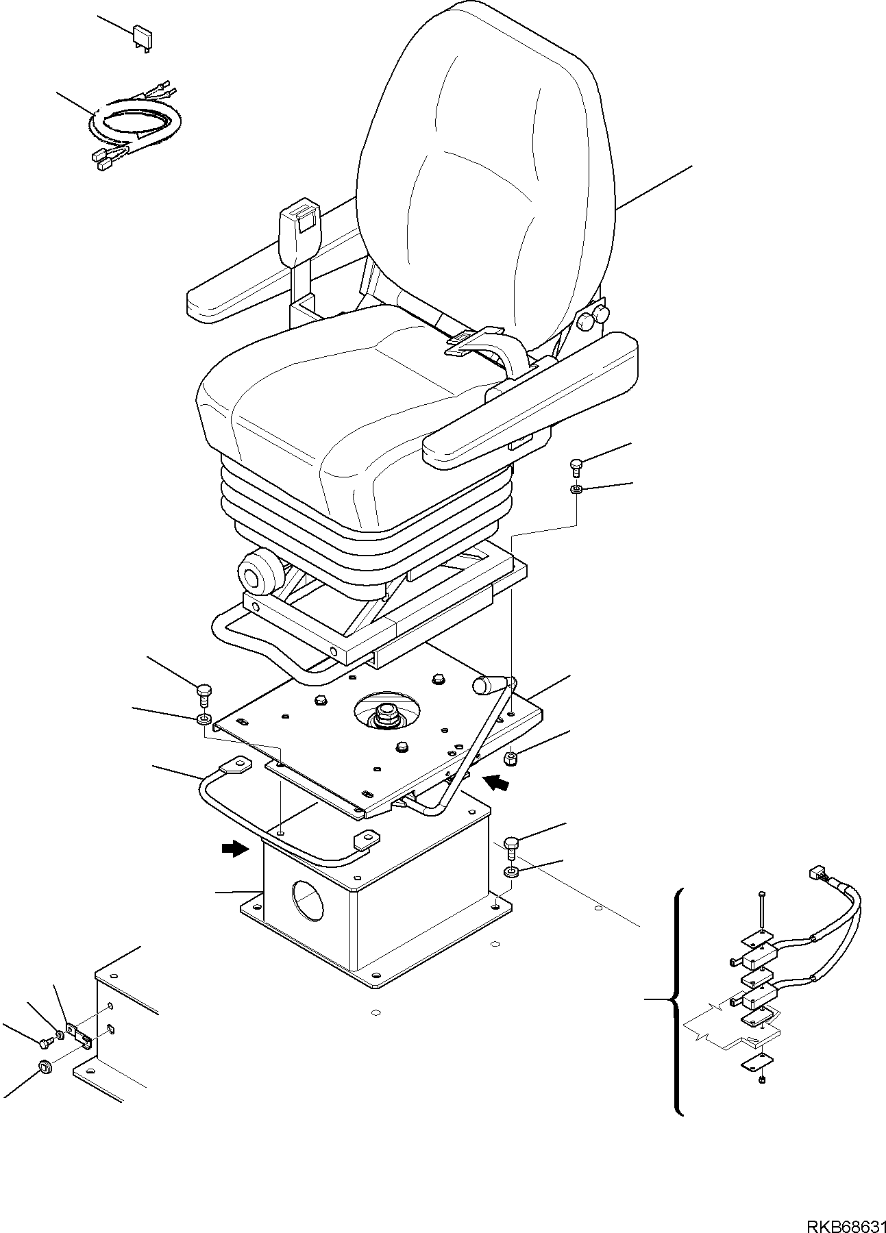 SEAT, SUPPORT 42N-56-13860 KOMATSU