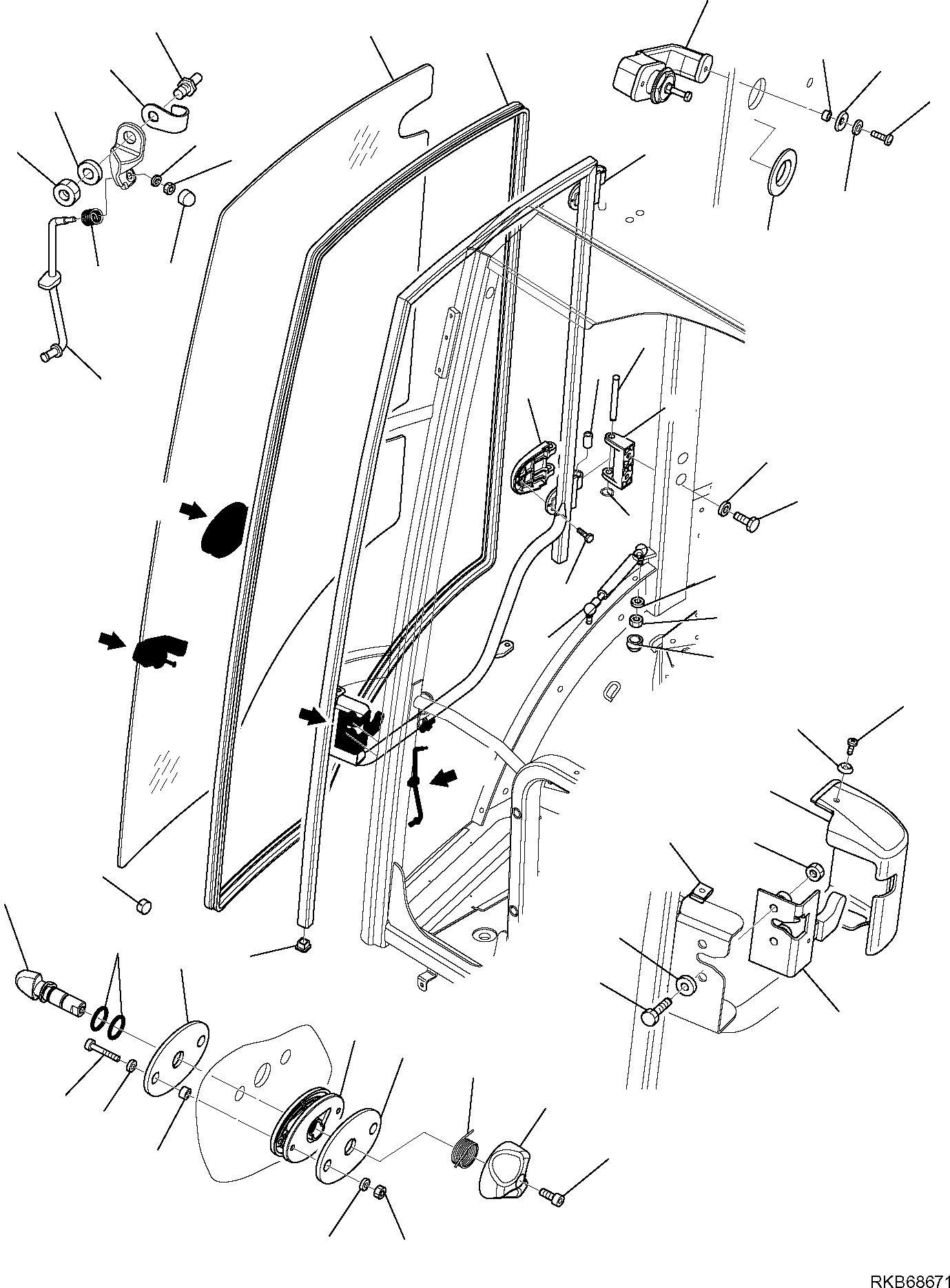 HANDLE, ASSEMBLY 42N-54-13620 KOMATSU