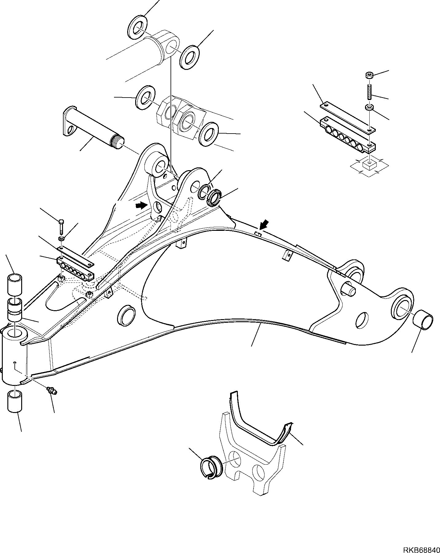 OFFSET BOOM 42N-856-5110 KOMATSU