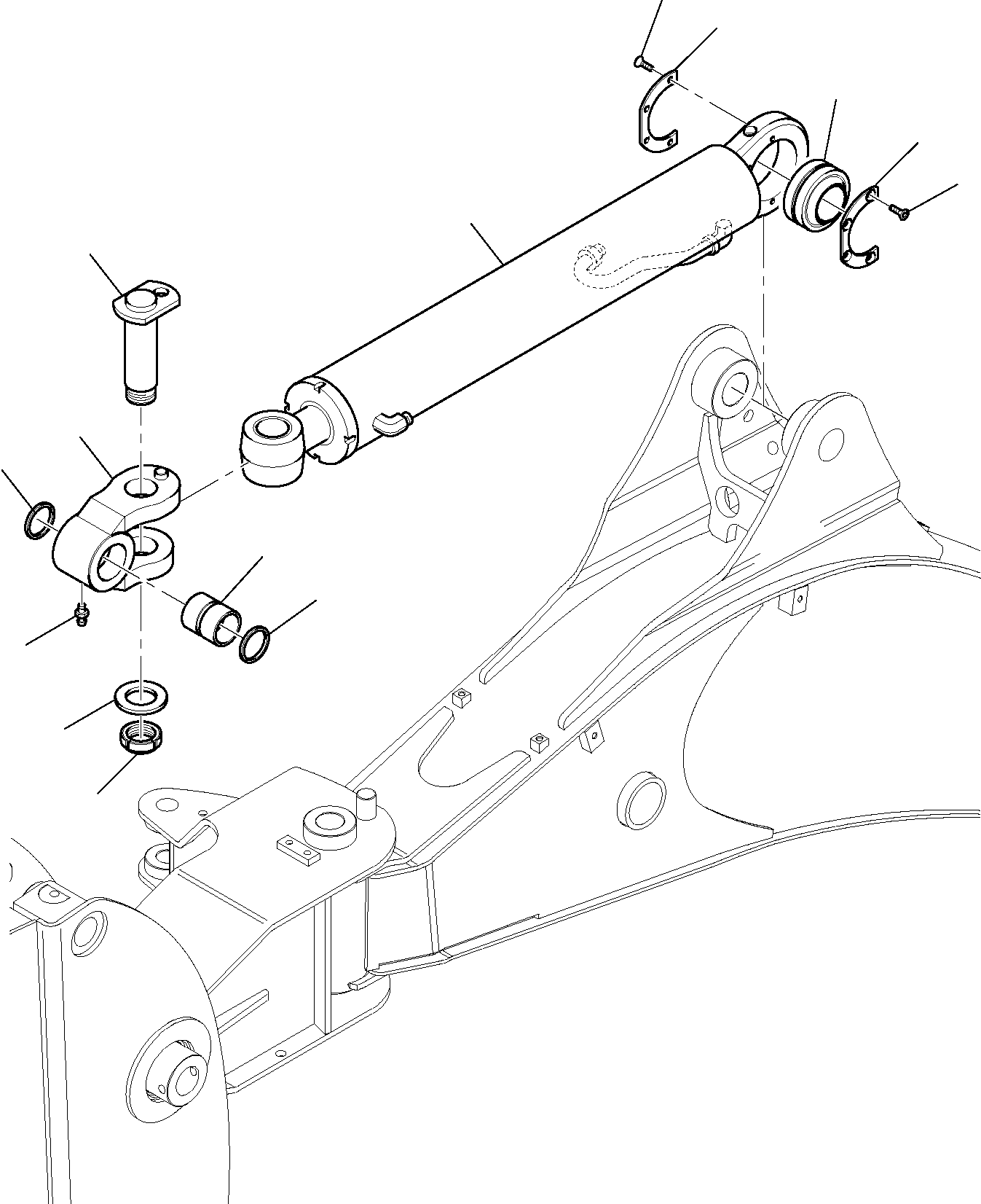 CYLINDER, ASSEMBLY (42N-6C-14100) KOMATSU