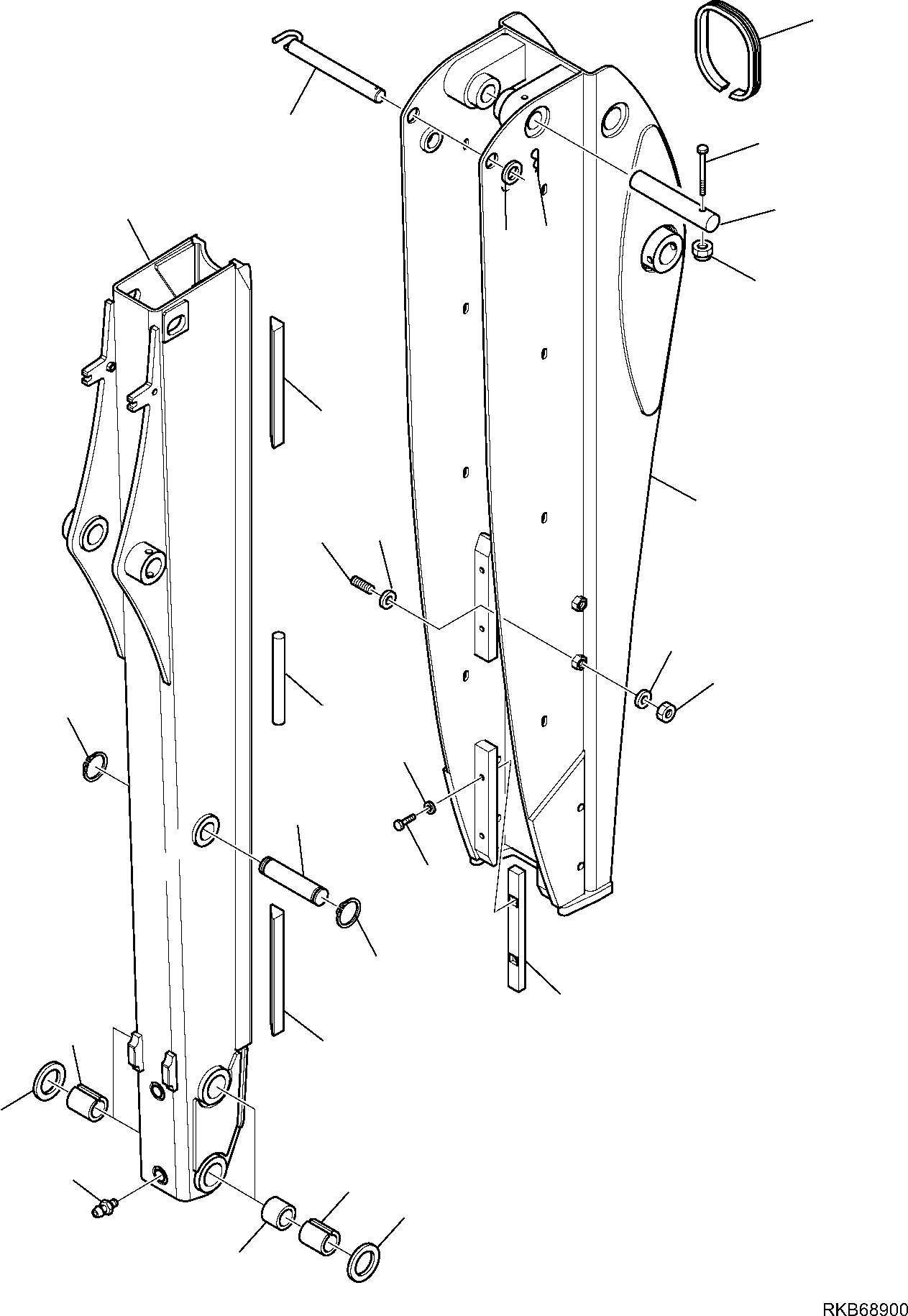 TELESCOPIC ARM, FIXED PART 42N-856-1612 KOMATSU