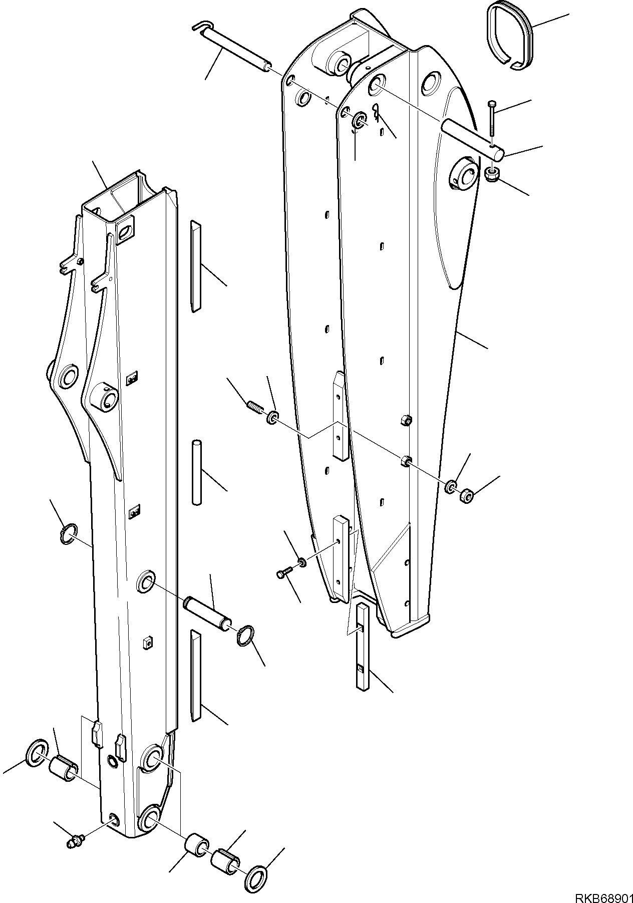 MOVABLE ARM 42N-856-4910 KOMATSU