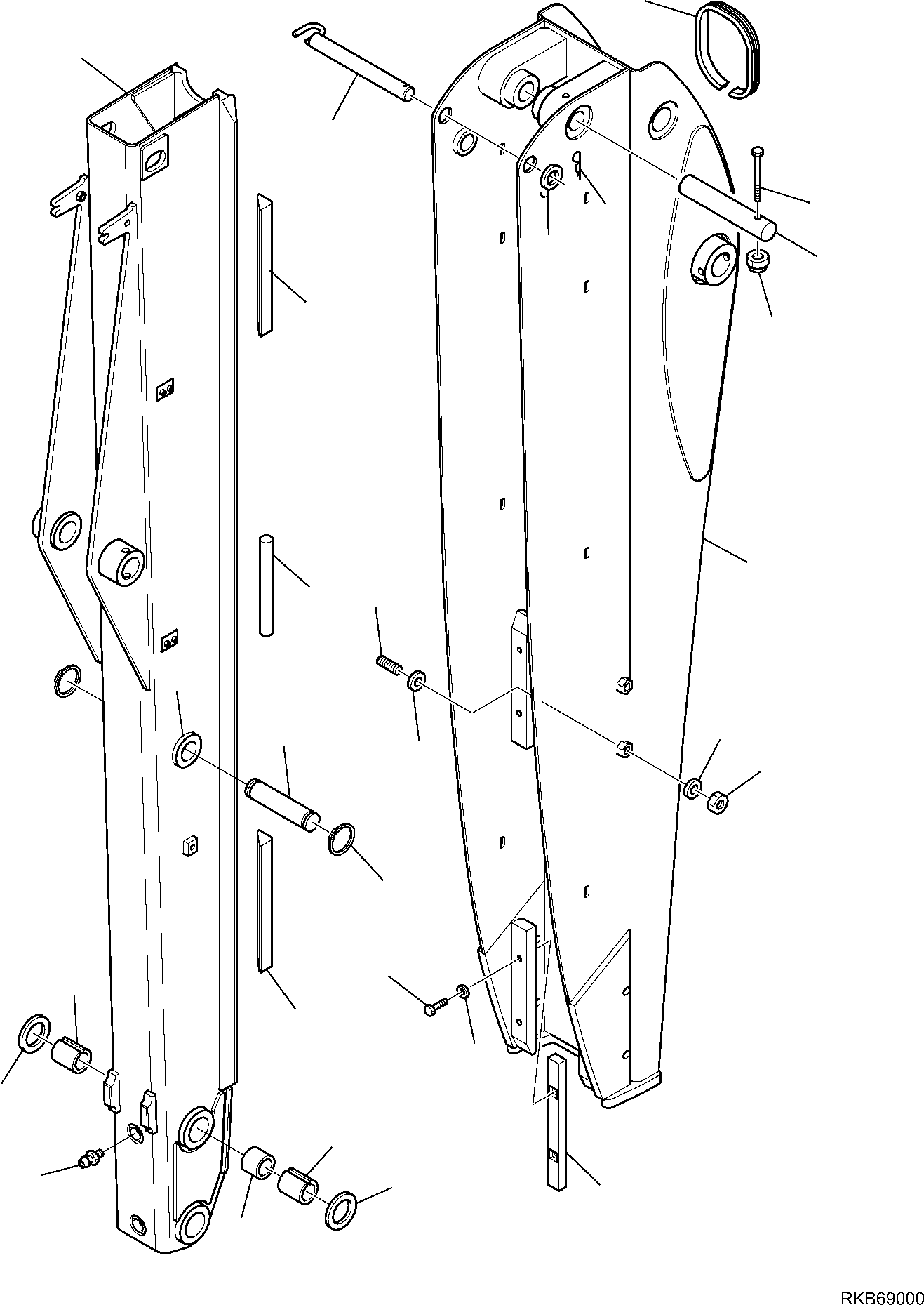 MOVABLE ARM, ASSEMBLY 42N-856-4920 KOMATSU