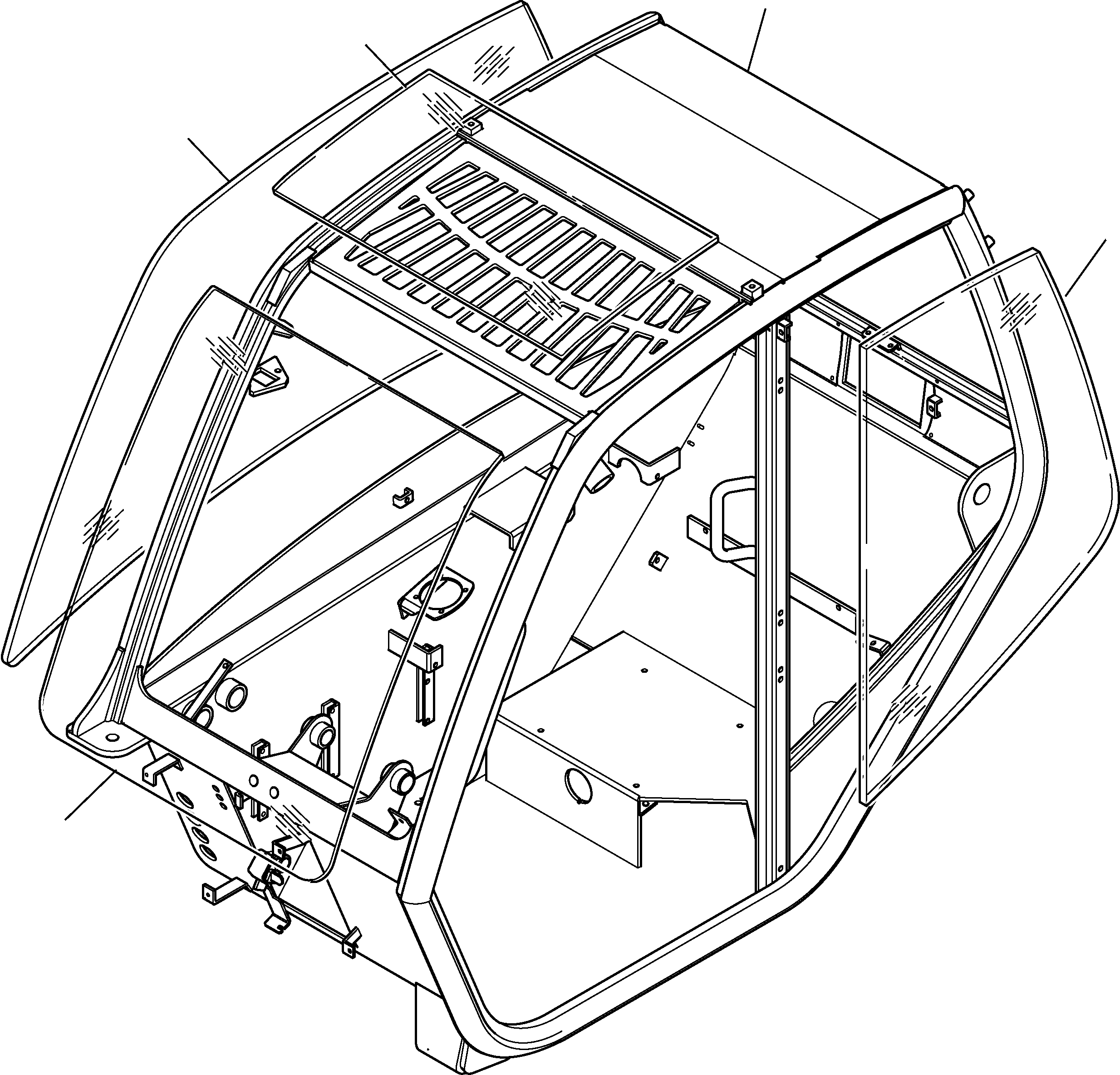 FRAME, CAB 395-56-12005 KOMATSU