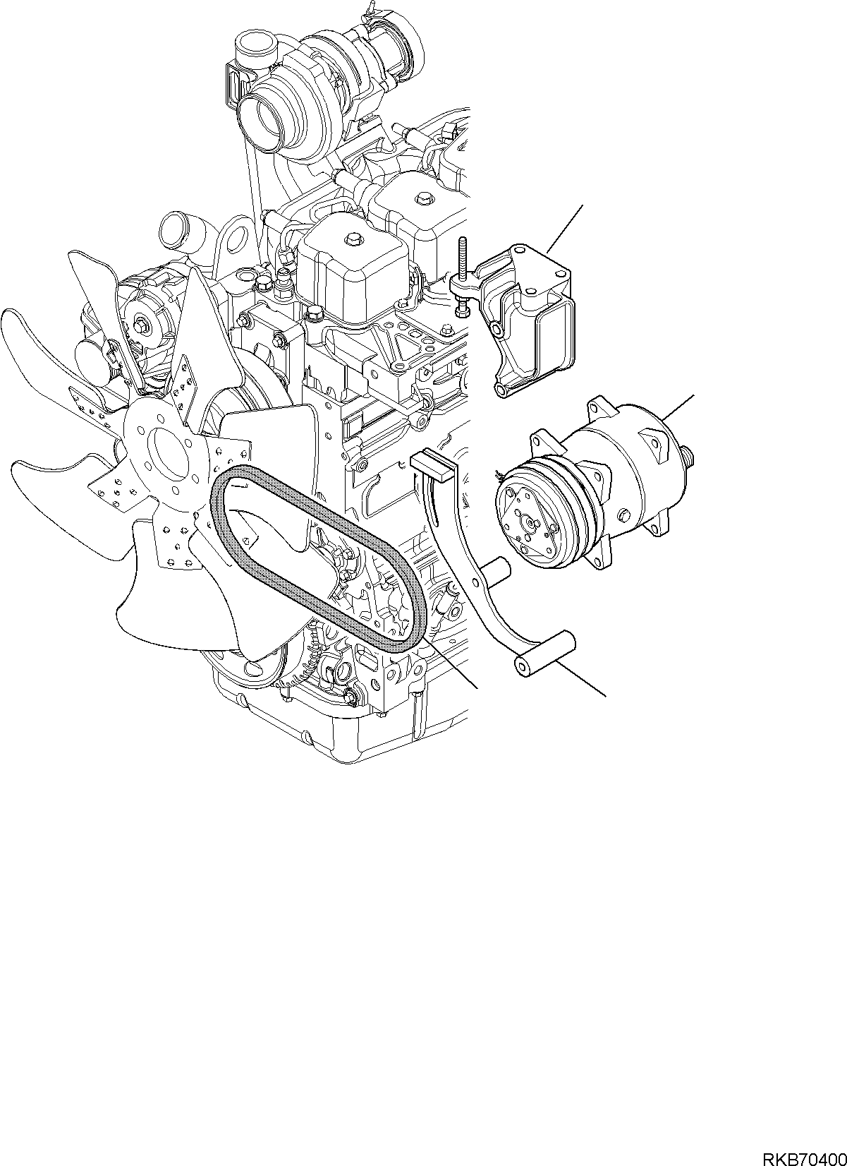 Клиновой ремень 42N-07-11240 KOMATSU