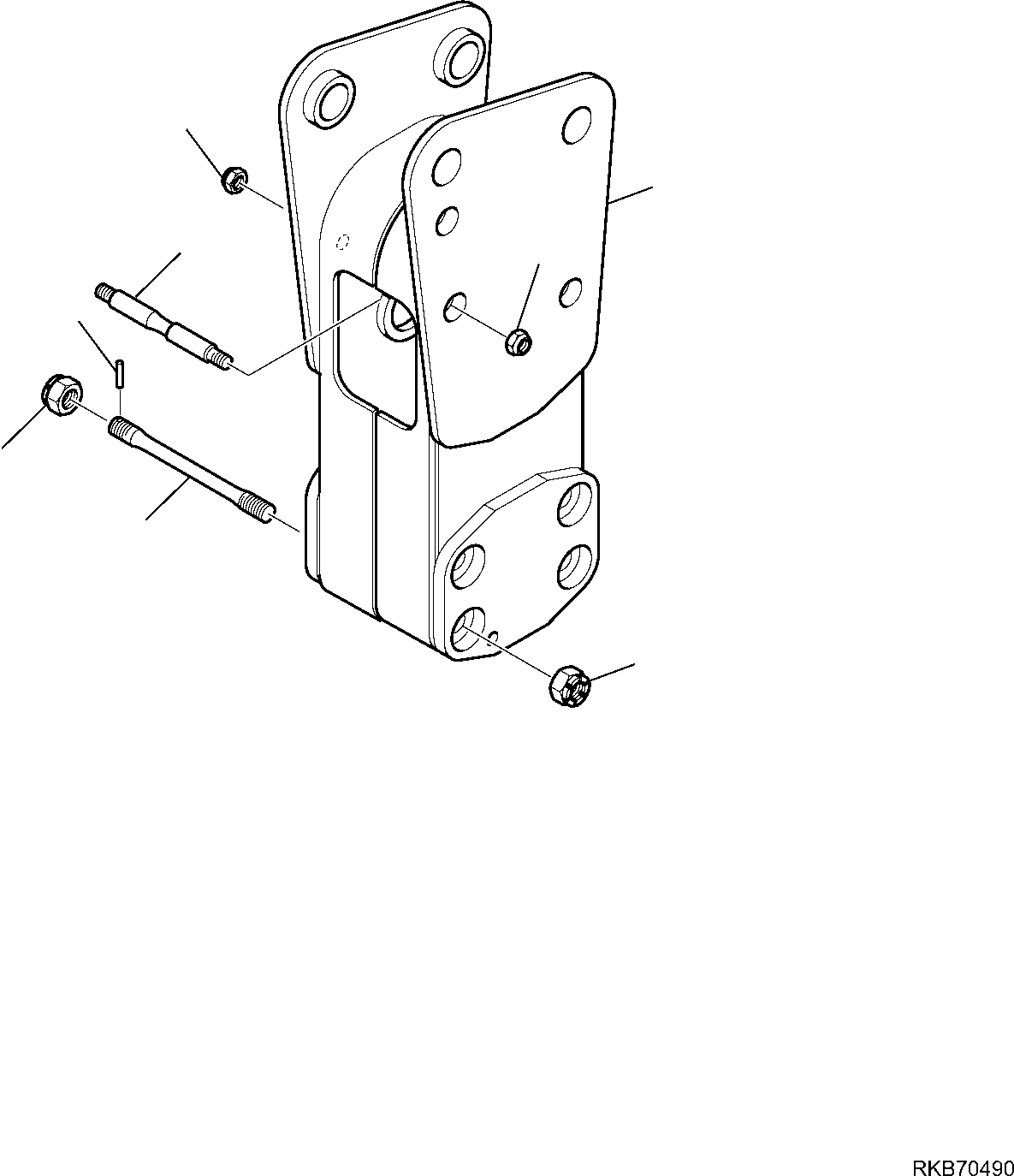 NUT, STOP 42N-989-2430 KOMATSU
