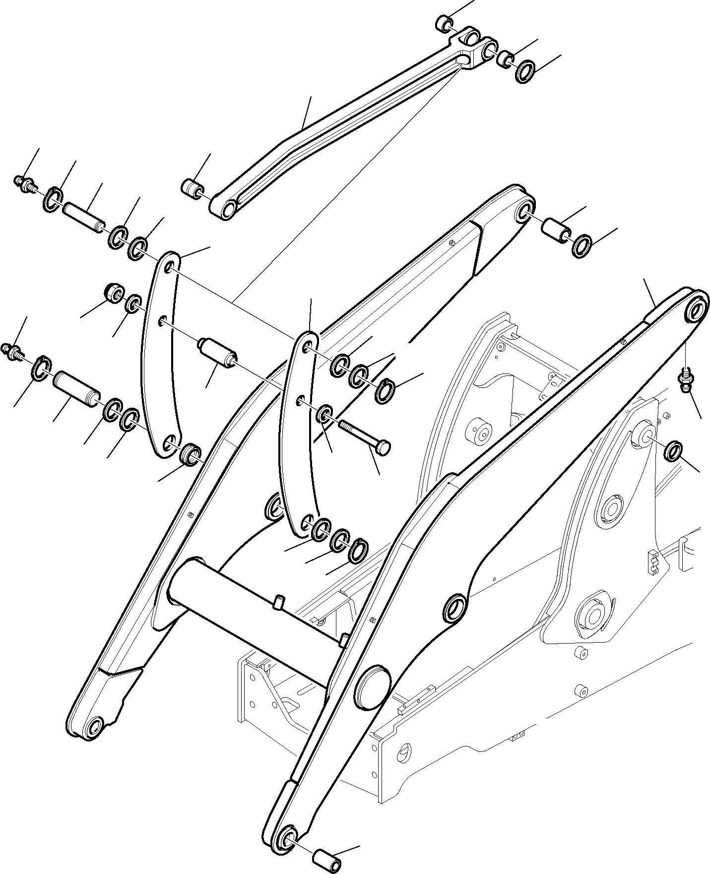 LOADER ARM, ASSEMBLY 42N-70-11103 KOMATSU