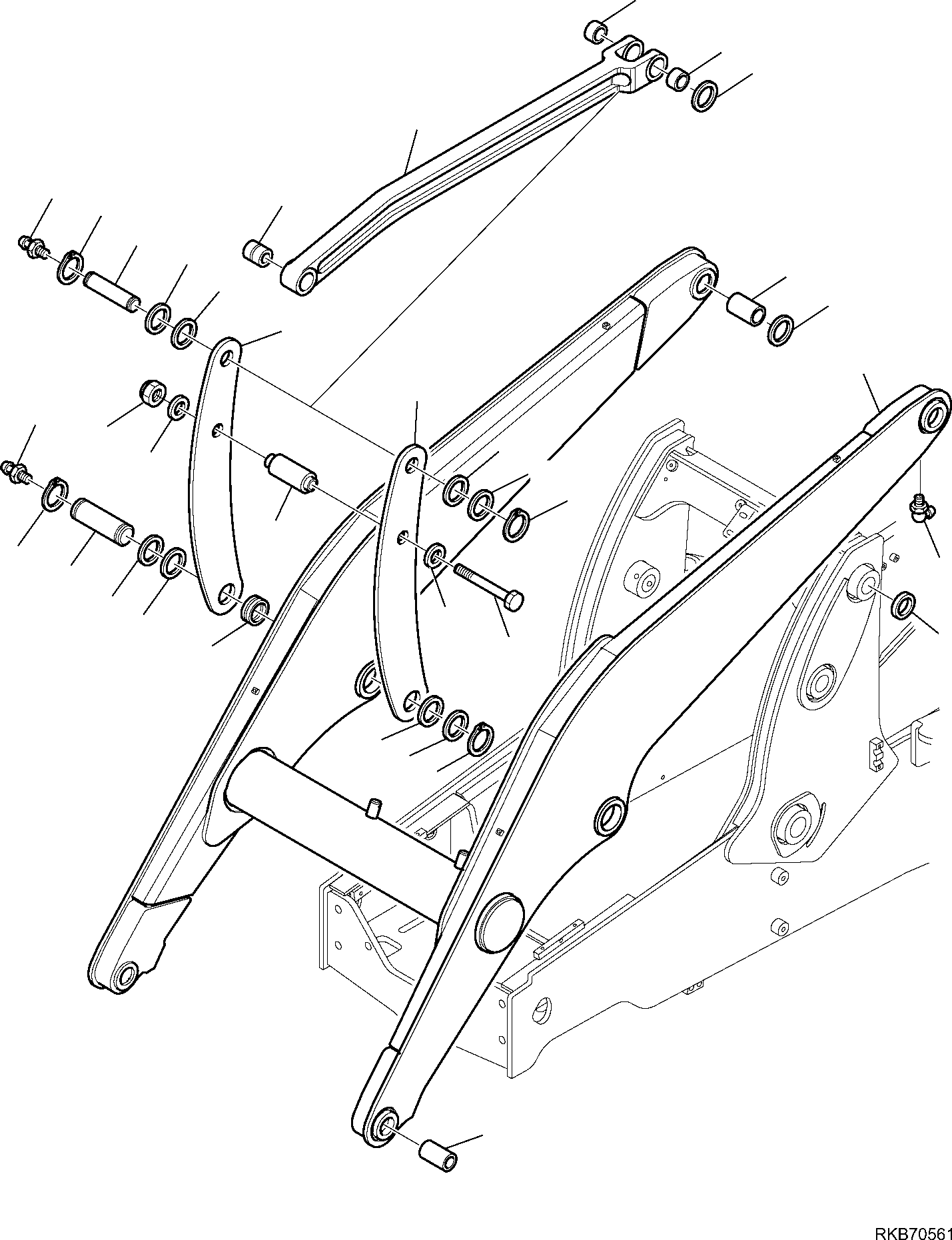 ARM, ASSEMBLY 42N-70-13201 KOMATSU