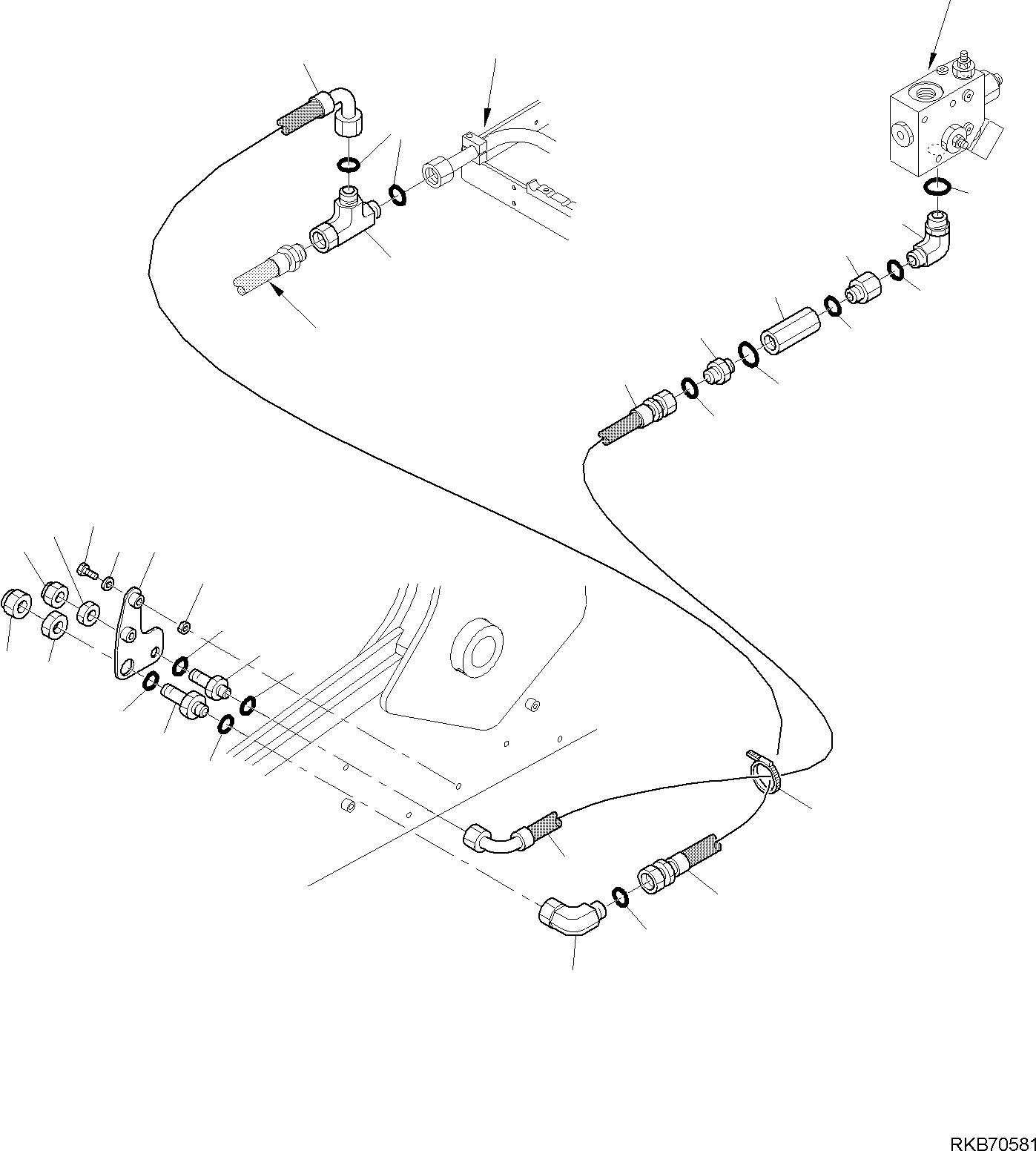 Шланг 42N-62-17581 KOMATSU
