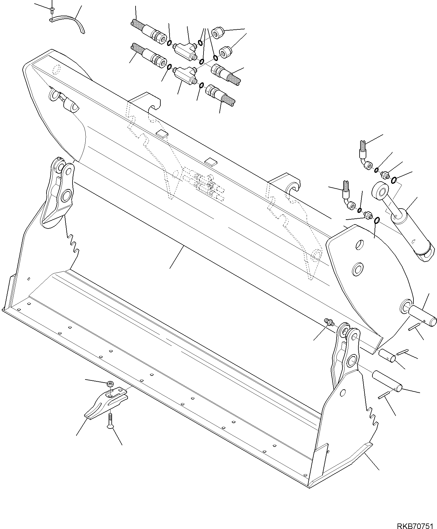 BUCKET, FIXED PART 42N-N12-2111 KOMATSU