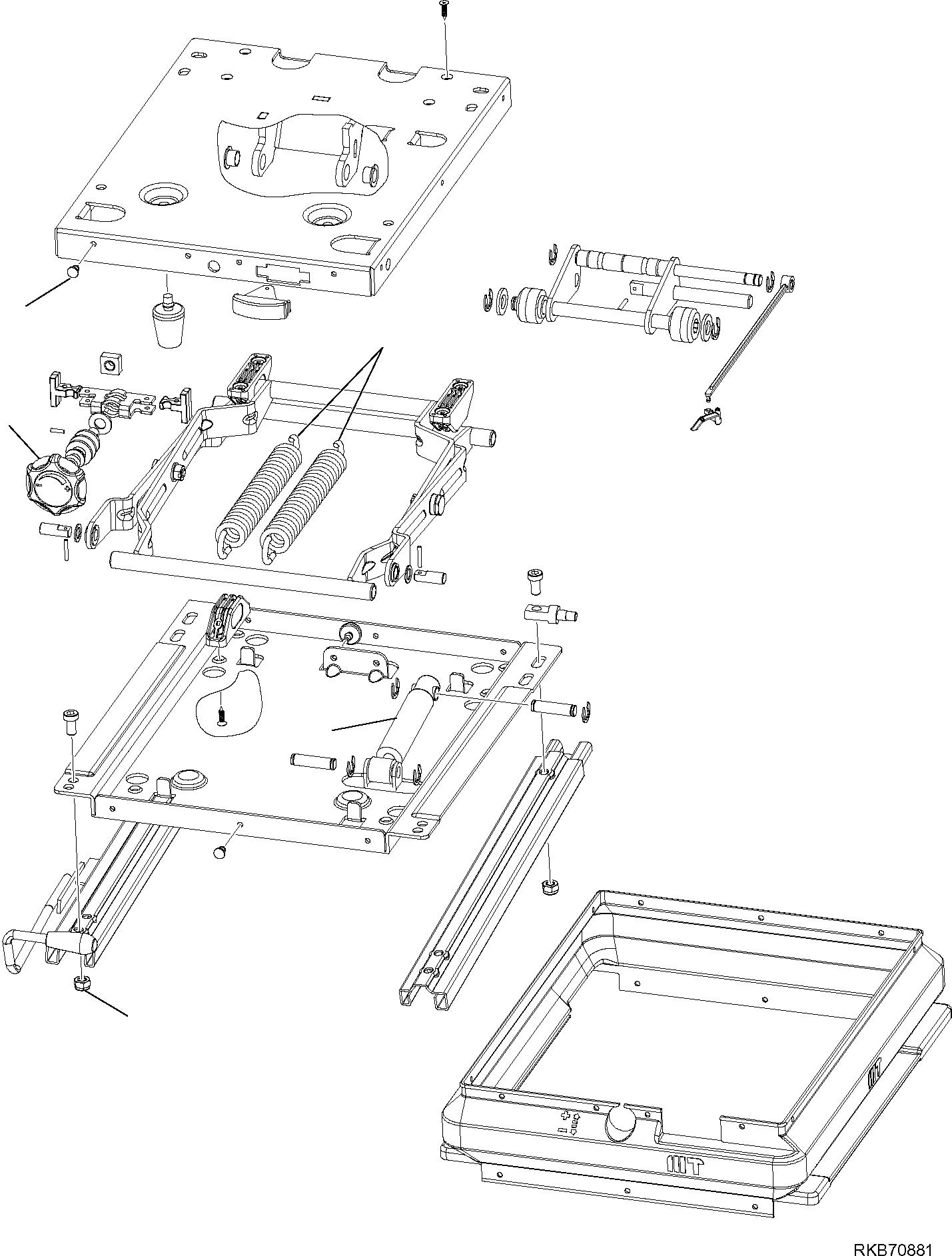 SUSPENSION, ASSEMBLY 22L-09-R2L30 KOMATSU