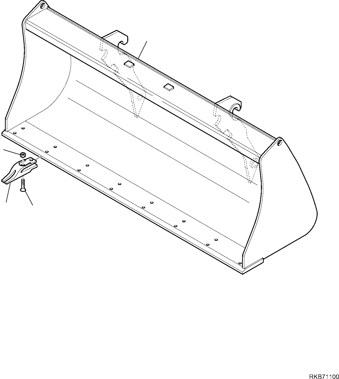 BUCKET, 2320 MM 42N-N11-1200 KOMATSU