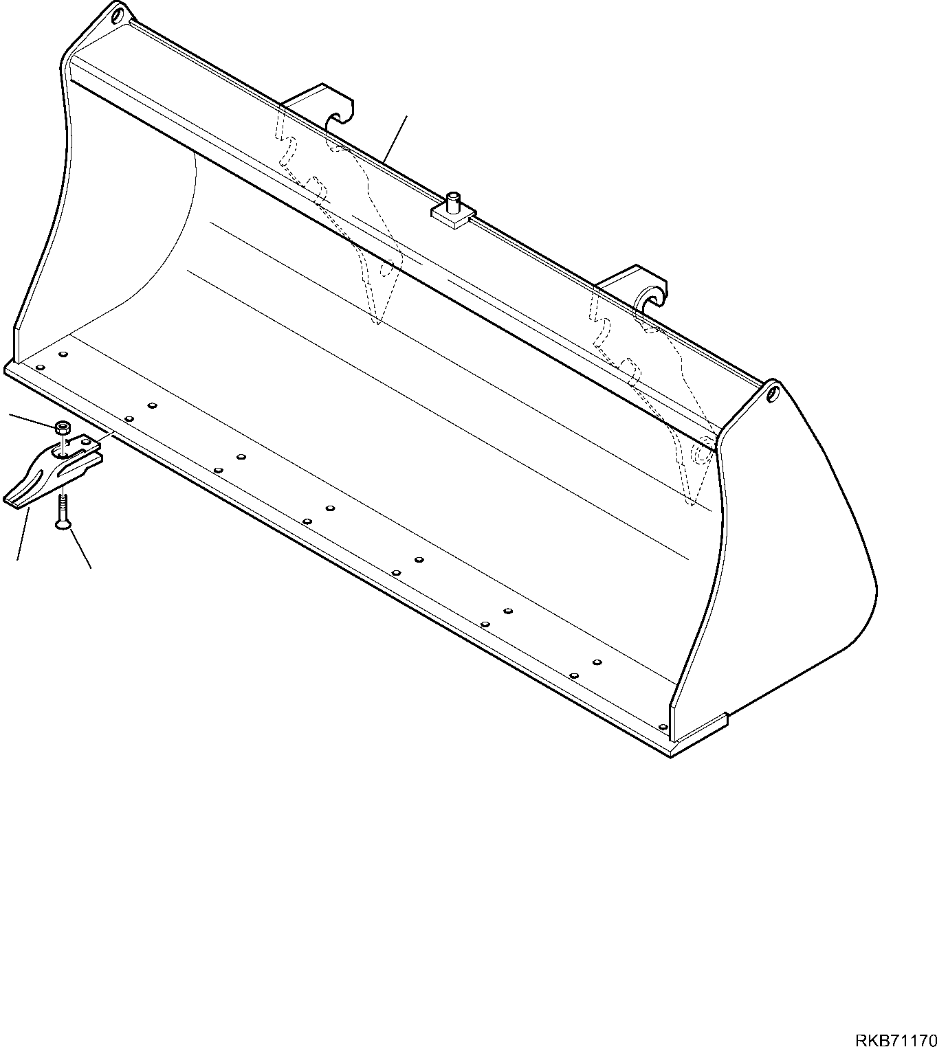 BUCKET, 2320 MM 42N-N11-1500 KOMATSU