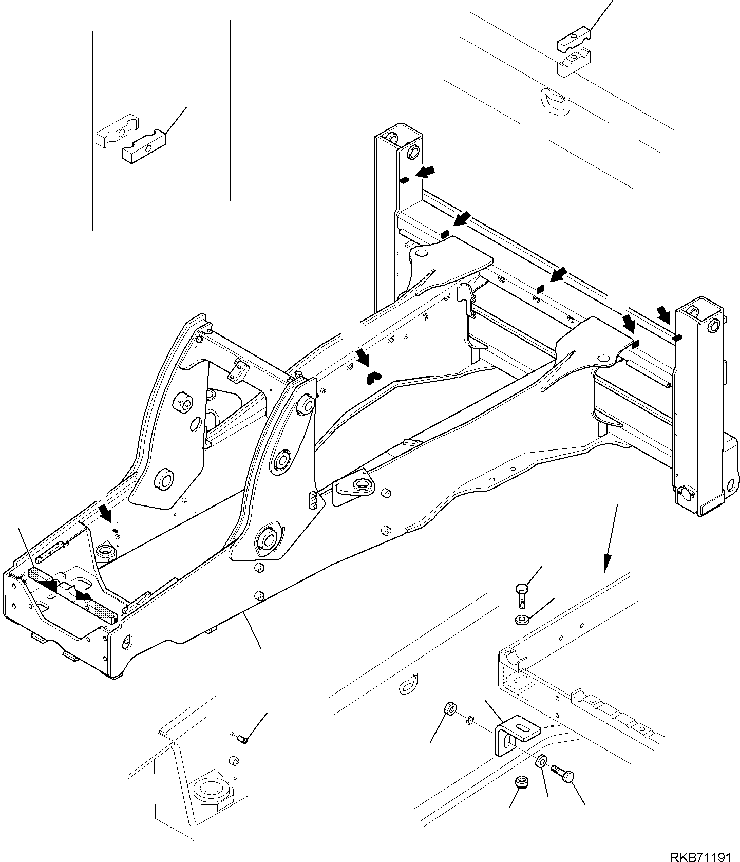 FRAME, ASSEMBLY 42N-46-18100 KOMATSU