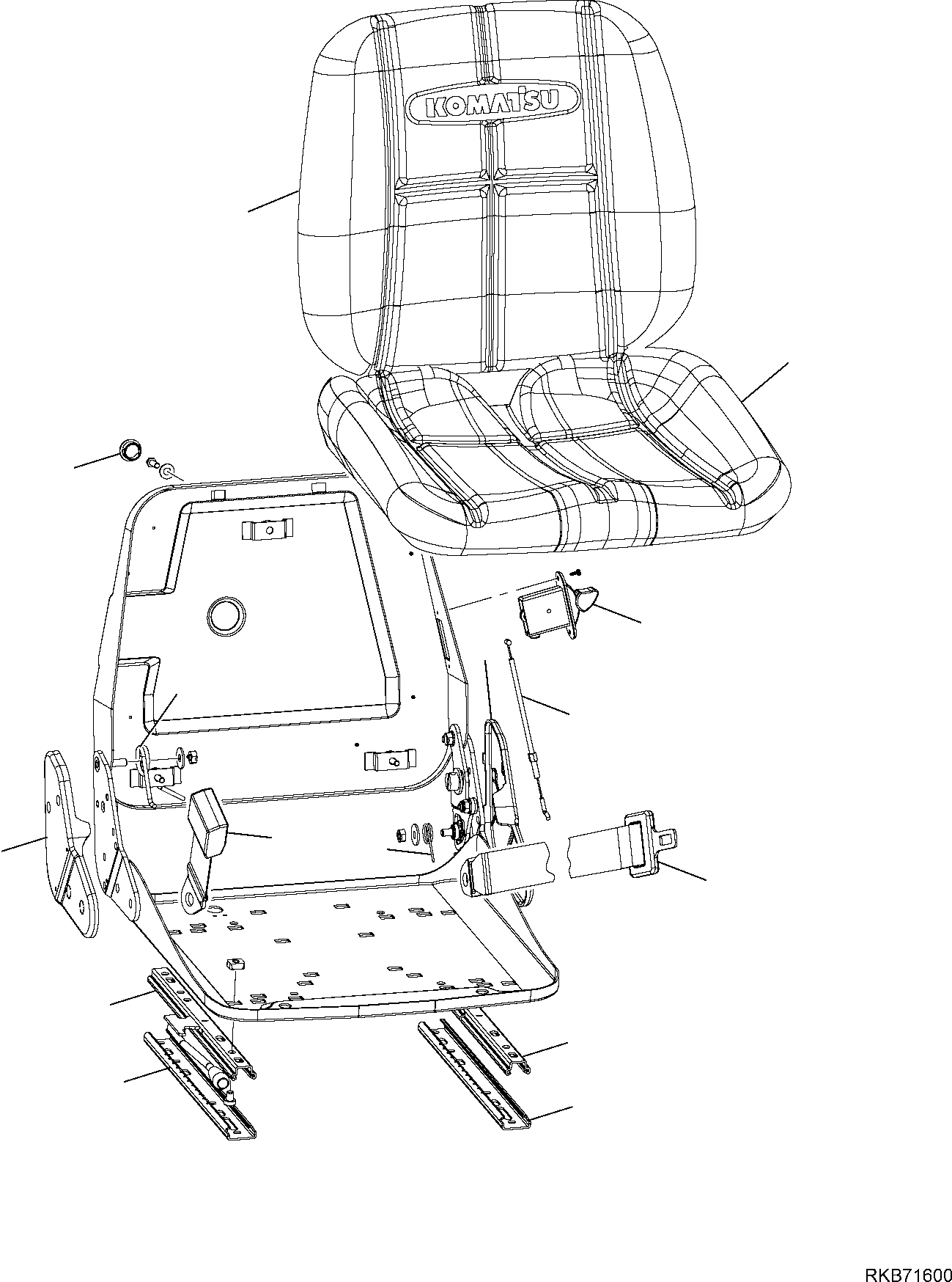 Направляющая 22L-09-R2M10 KOMATSU