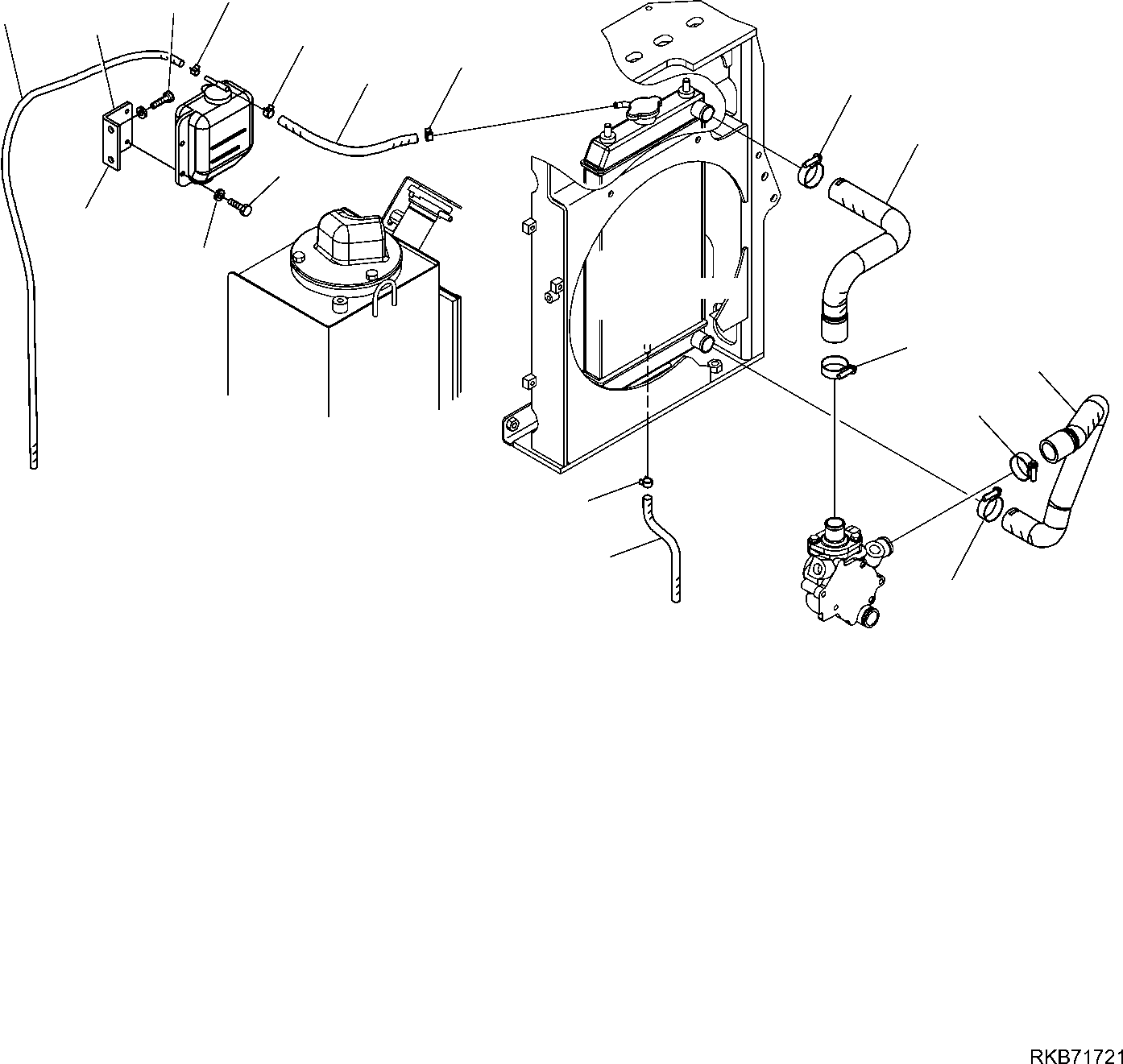 Кронштейн 22L-09-R7990 KOMATSU