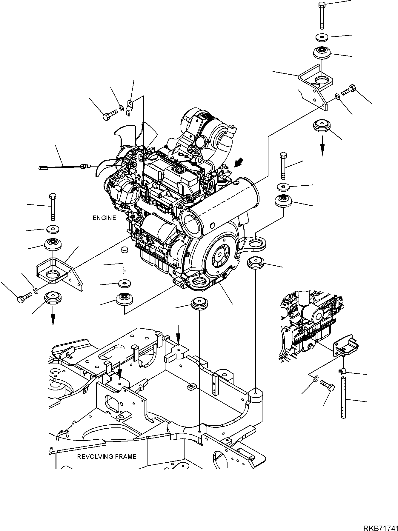 ENGINE, ASSEMBLY (22K-01-31101) KOMATSU