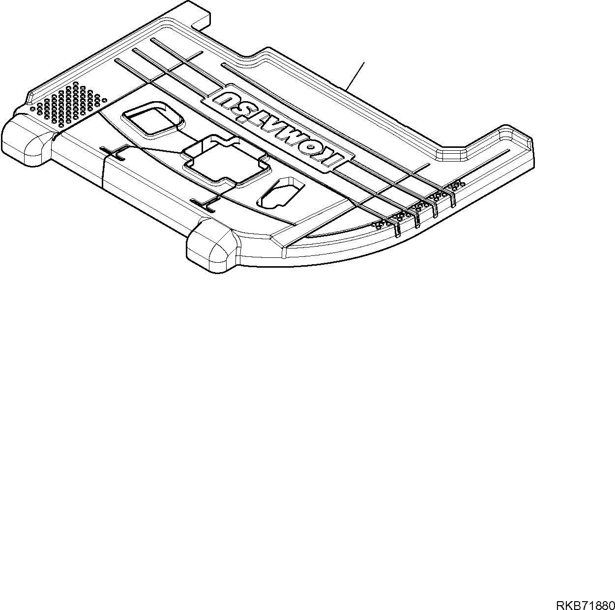 Коврик пола 2A1-54-13140 KOMATSU