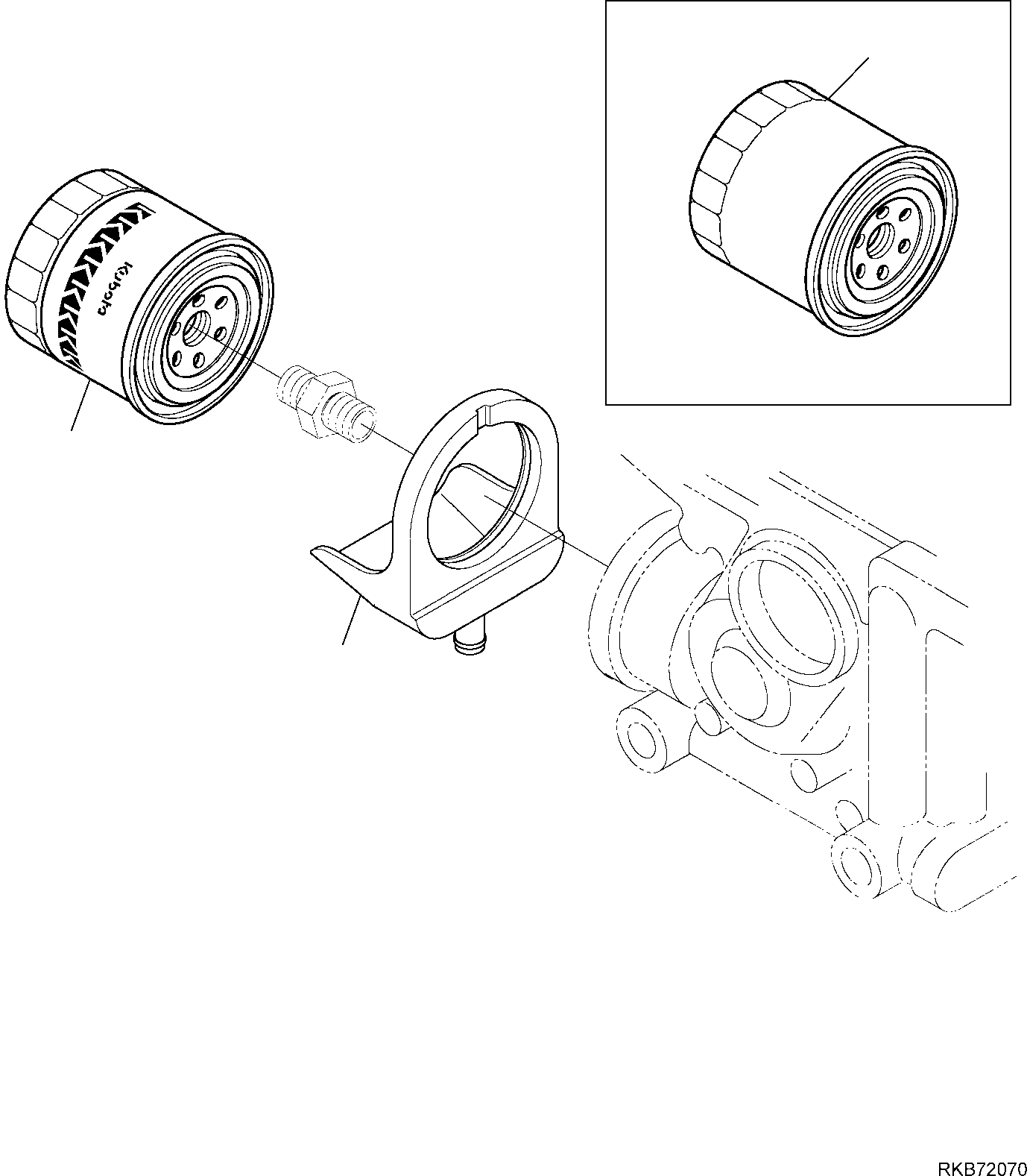 CARTRIDGE, OIL FILTER KTHH150-3209-4 KOMATSU