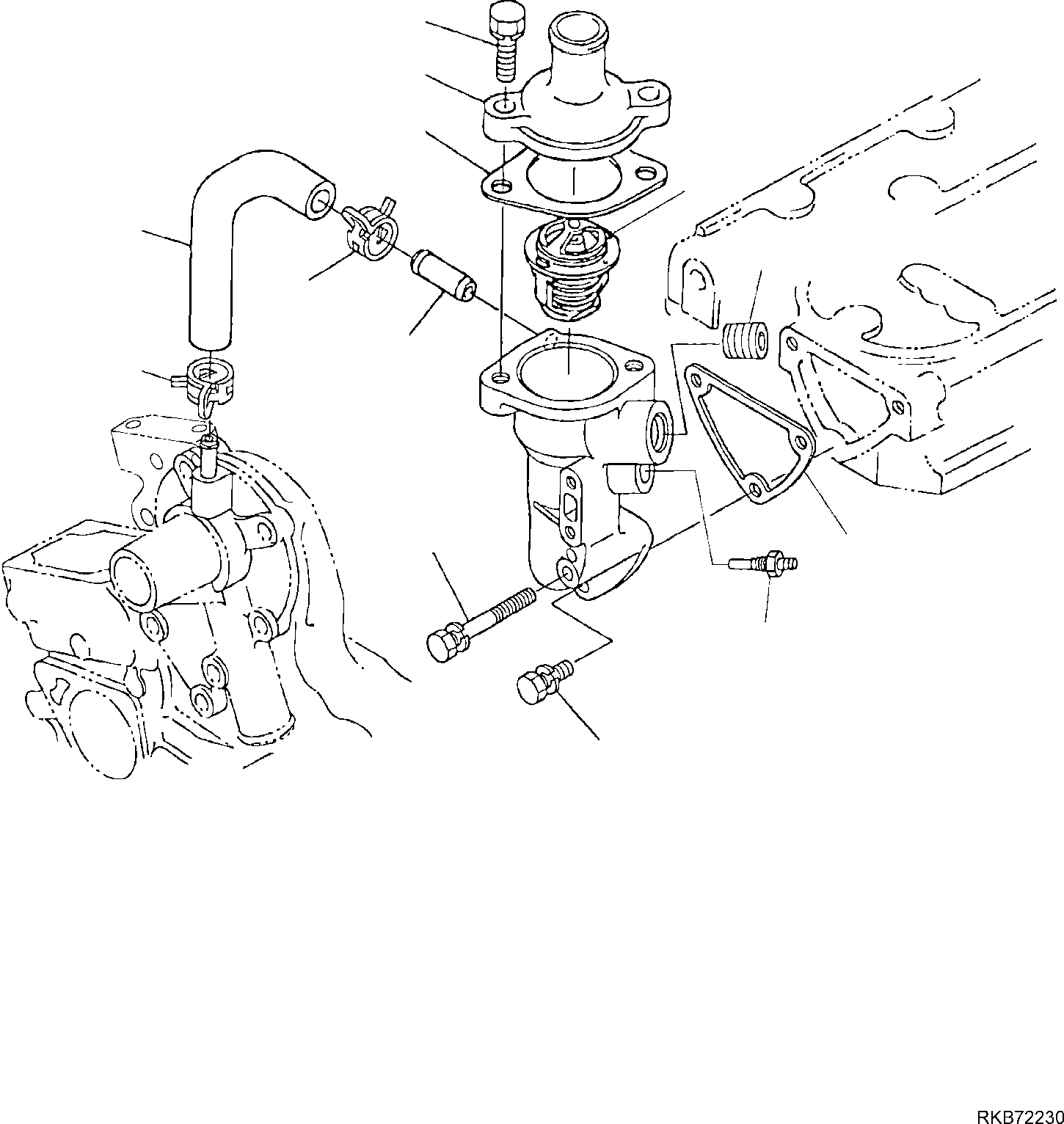 FLANGE, ASSEMBLY KT1E051-7270-2 KOMATSU