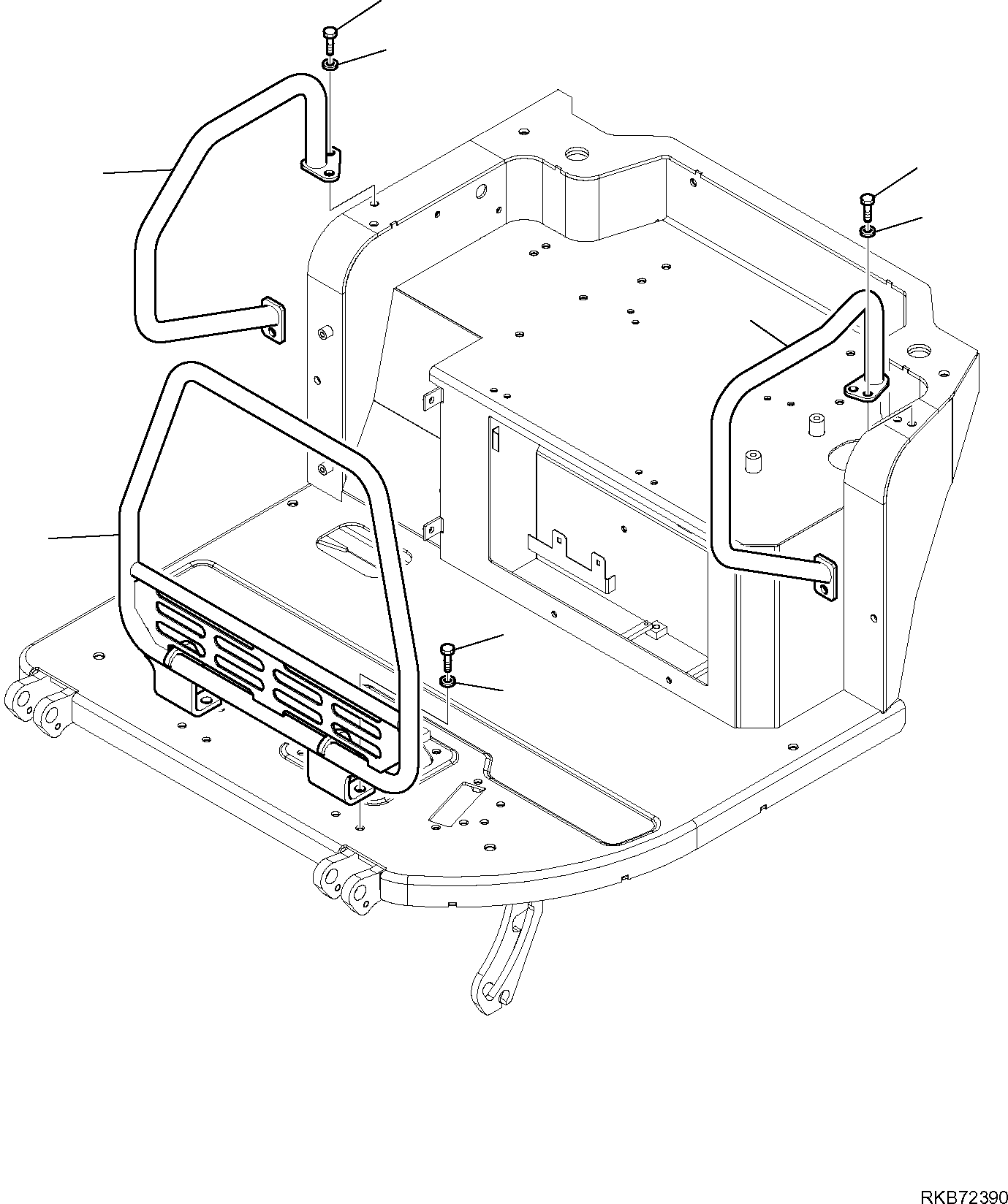 Поручень 2A1-54-13220 KOMATSU