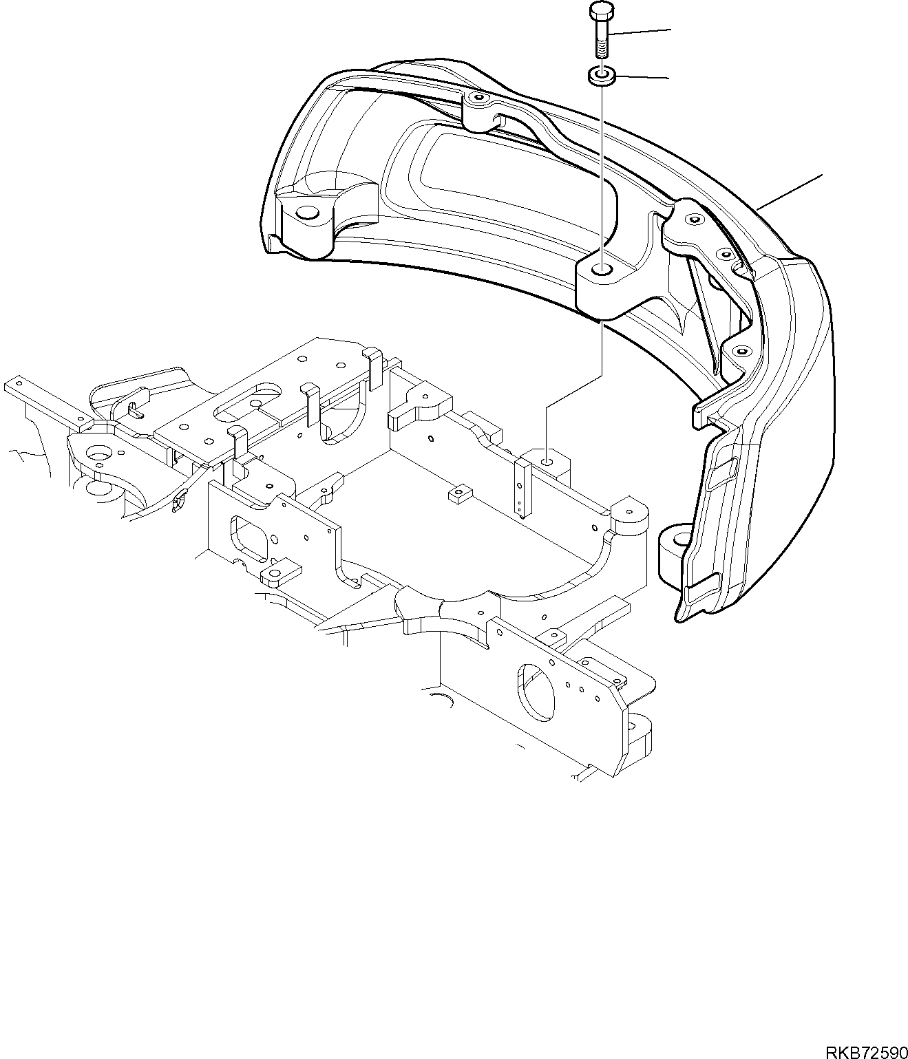 COUNTER WEIGHT, ASSEMBLY 2A1-46-11210 KOMATSU