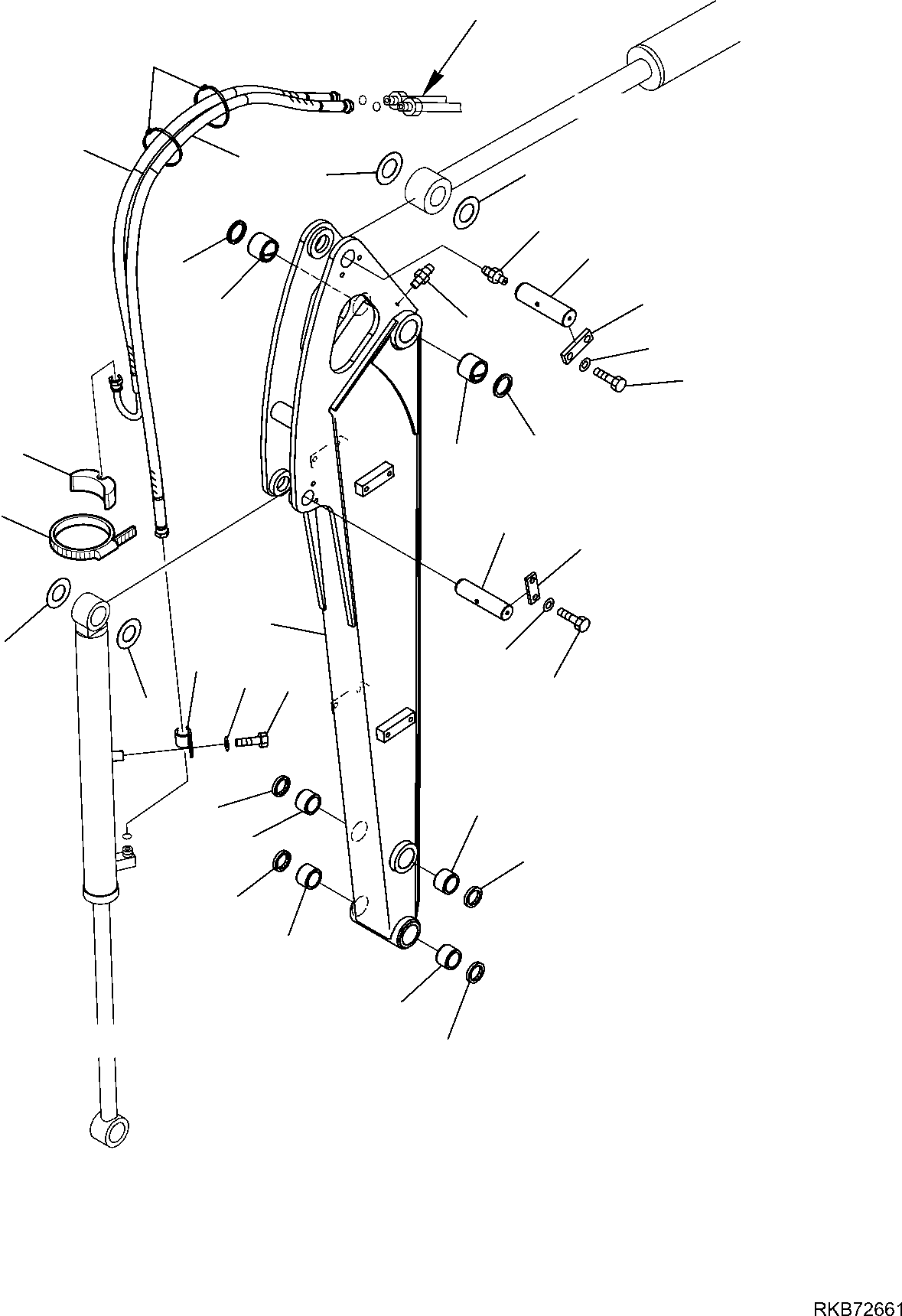 LONG ARM, ASSEMBLY 2A1-943-1102 KOMATSU