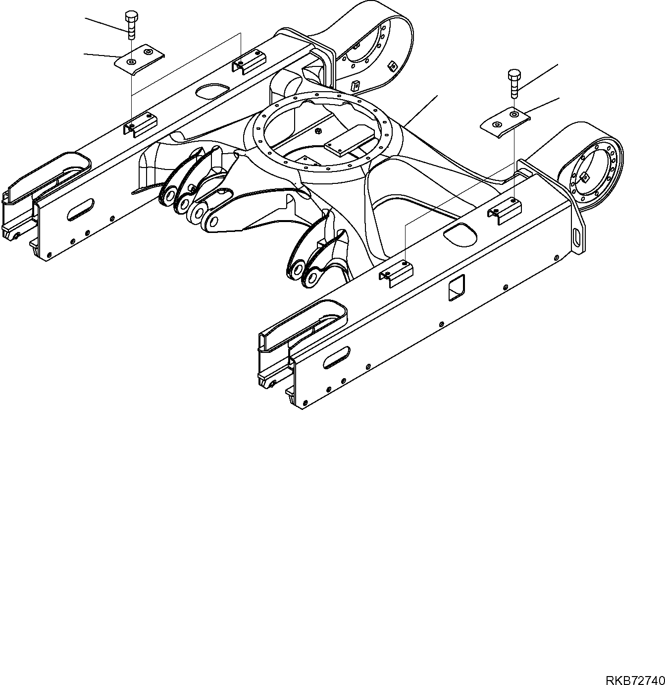 TRACK FRAME, CASTED VERSION 2A1-30-11111 KOMATSU