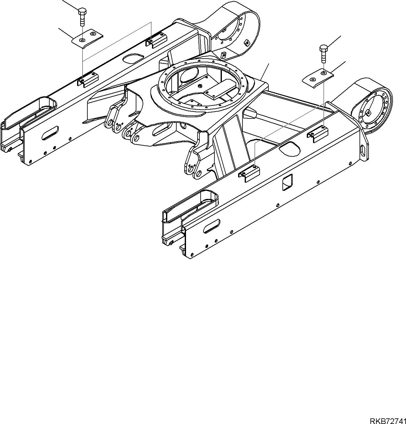 TRACK FRAME, WELDED VERSION 2A1-30-11113 KOMATSU
