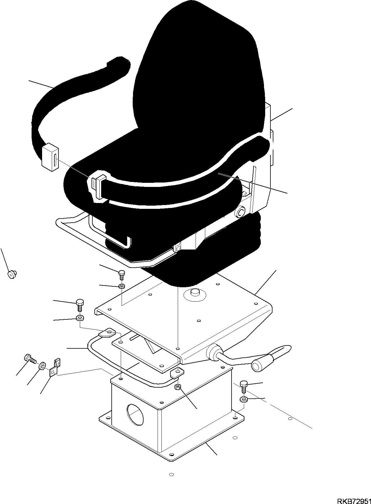 SEAT, SUPPORT ASSEMBLY 42N-56-15070 KOMATSU