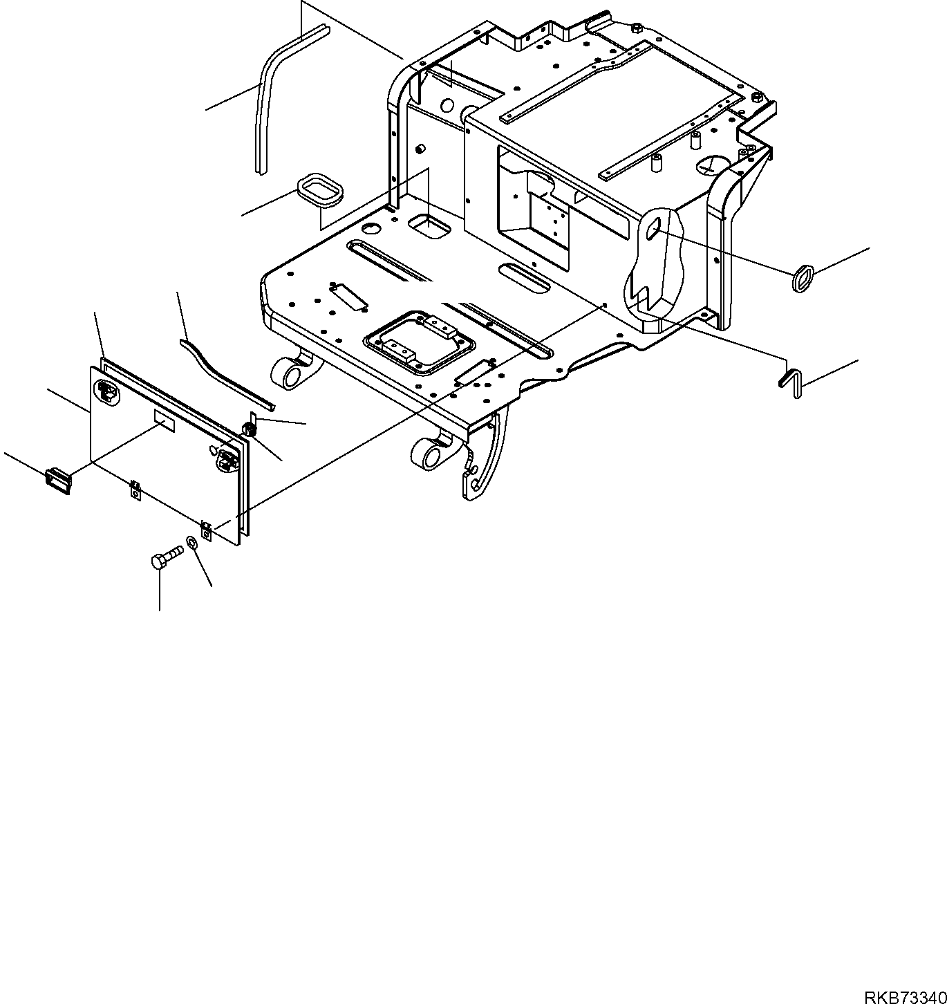 Пластина 20W-54-91410 KOMATSU