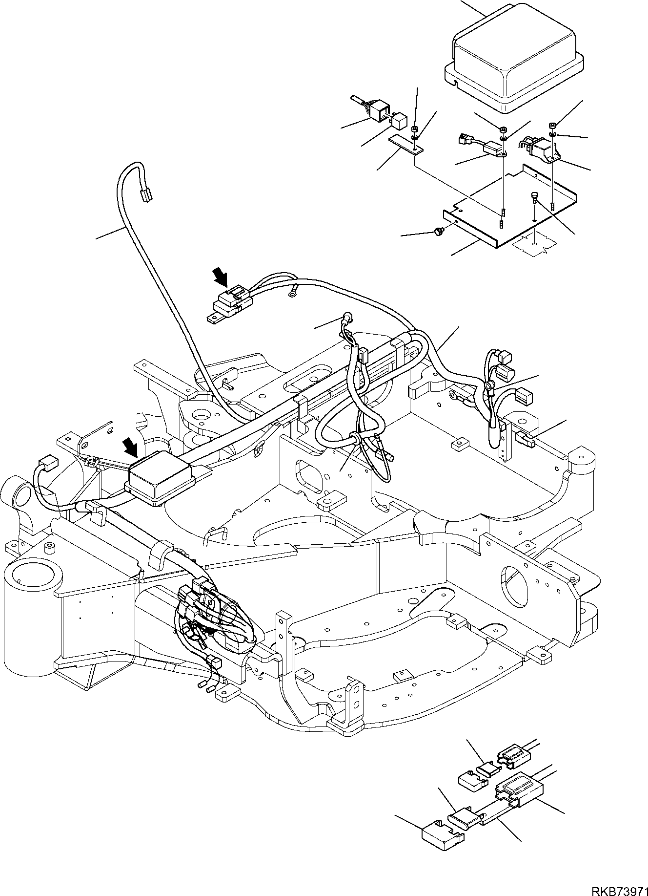 WIRING HARNESS, ENGINE LINE 2A1-06-11110 KOMATSU