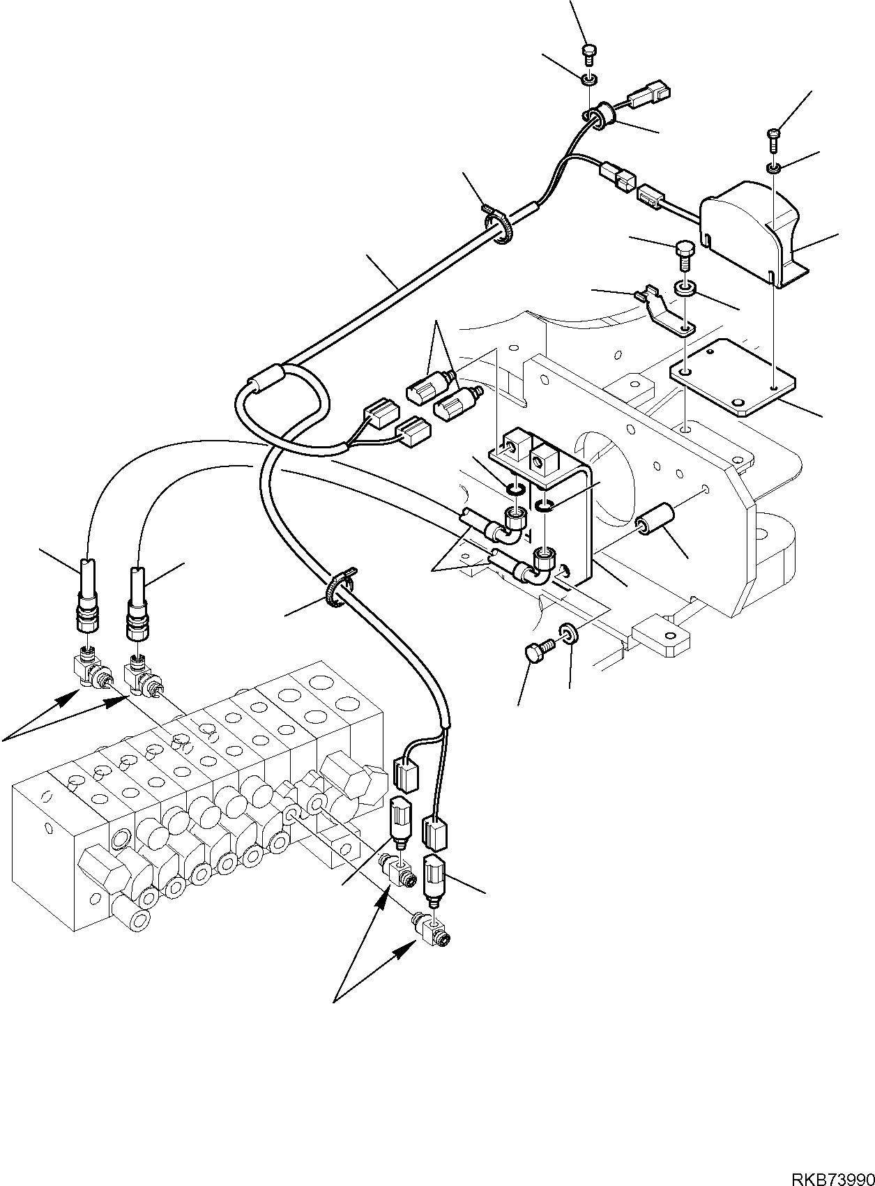 WIRING HARNESS, HORN 22L-09-R1N40 KOMATSU
