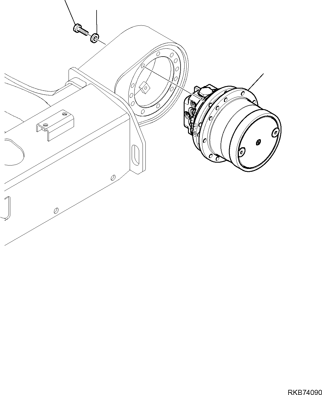 TRAVEL MOTOR, ASSEMBLY (2A1-60-11100) KOMATSU