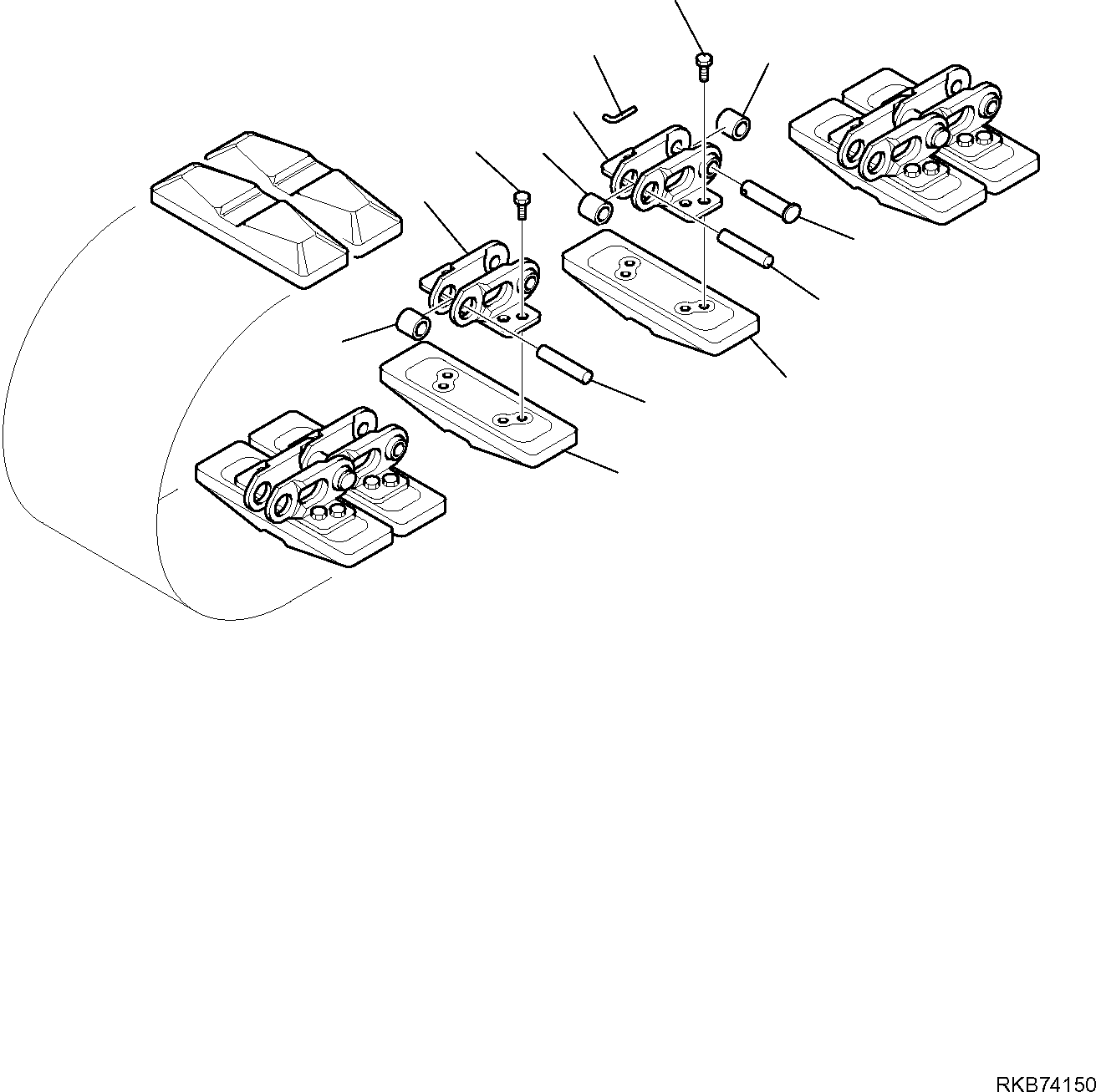 TRACK SHOE, ASSEMBLY 20P-32-81601 KOMATSU