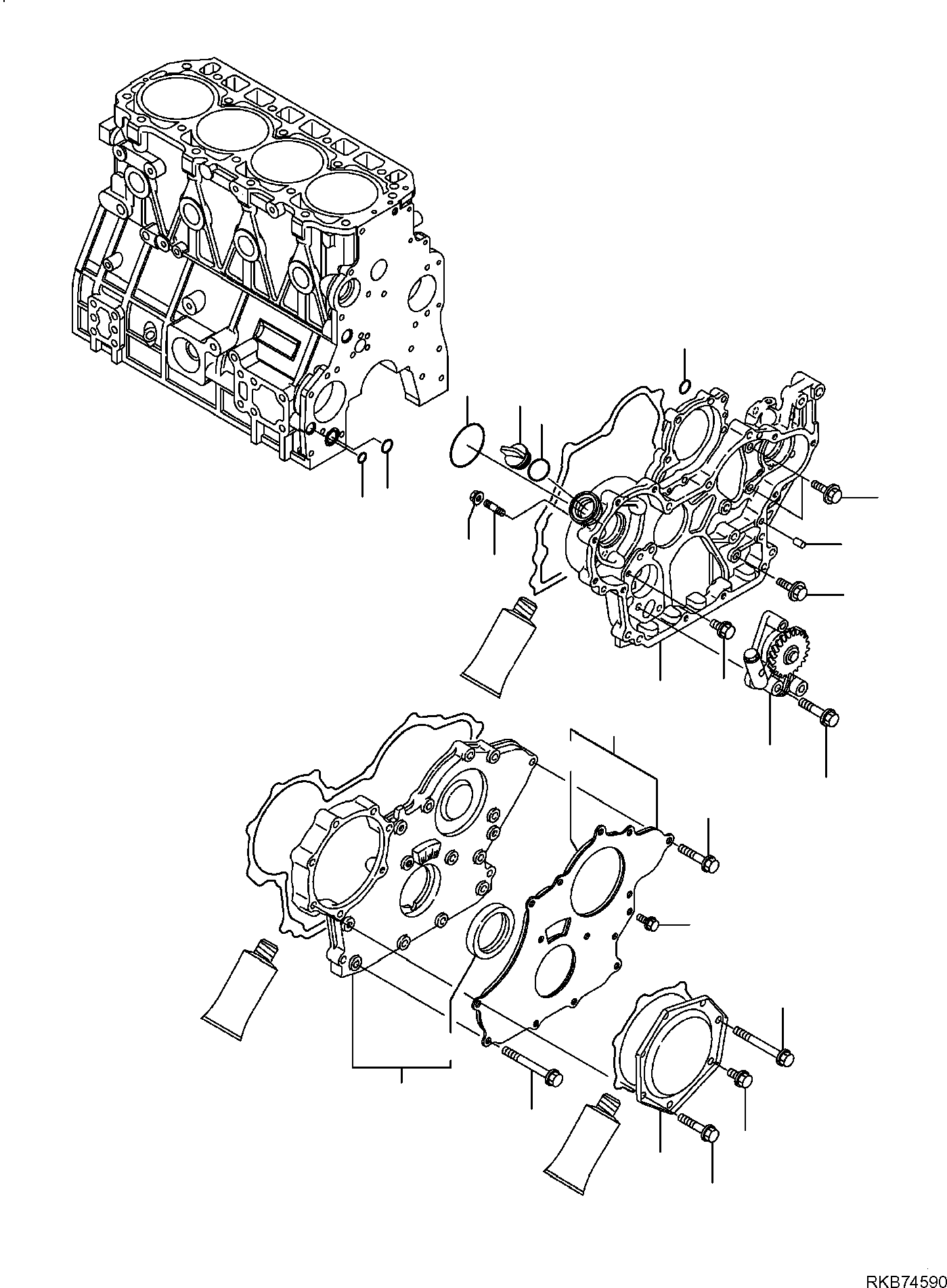 HOUSING ASSEMBLY, GEARS YM729906-01550 KOMATSU