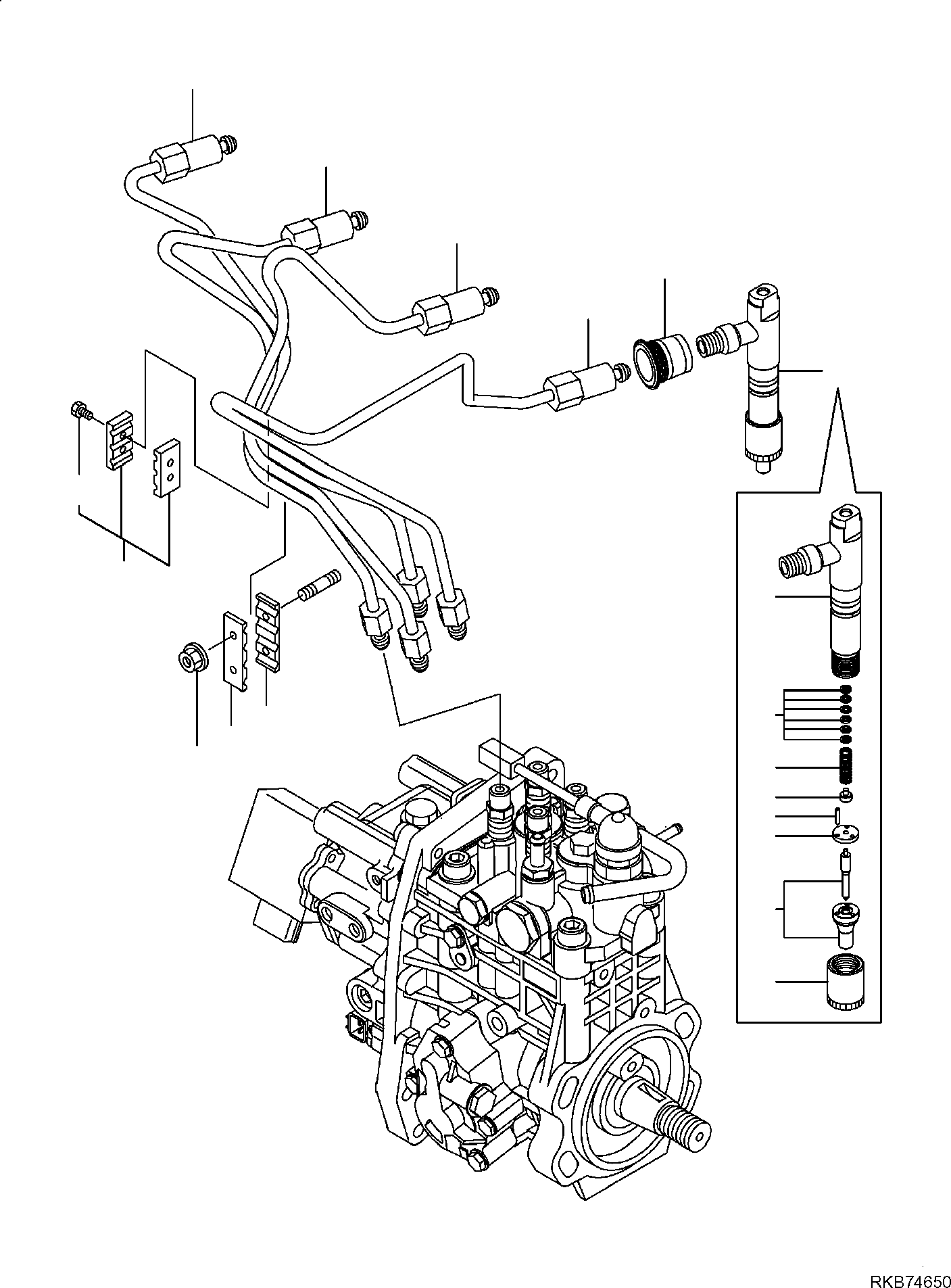 FUEL INJECTOR, ASSEMBLY YM729927-53200 KOMATSU