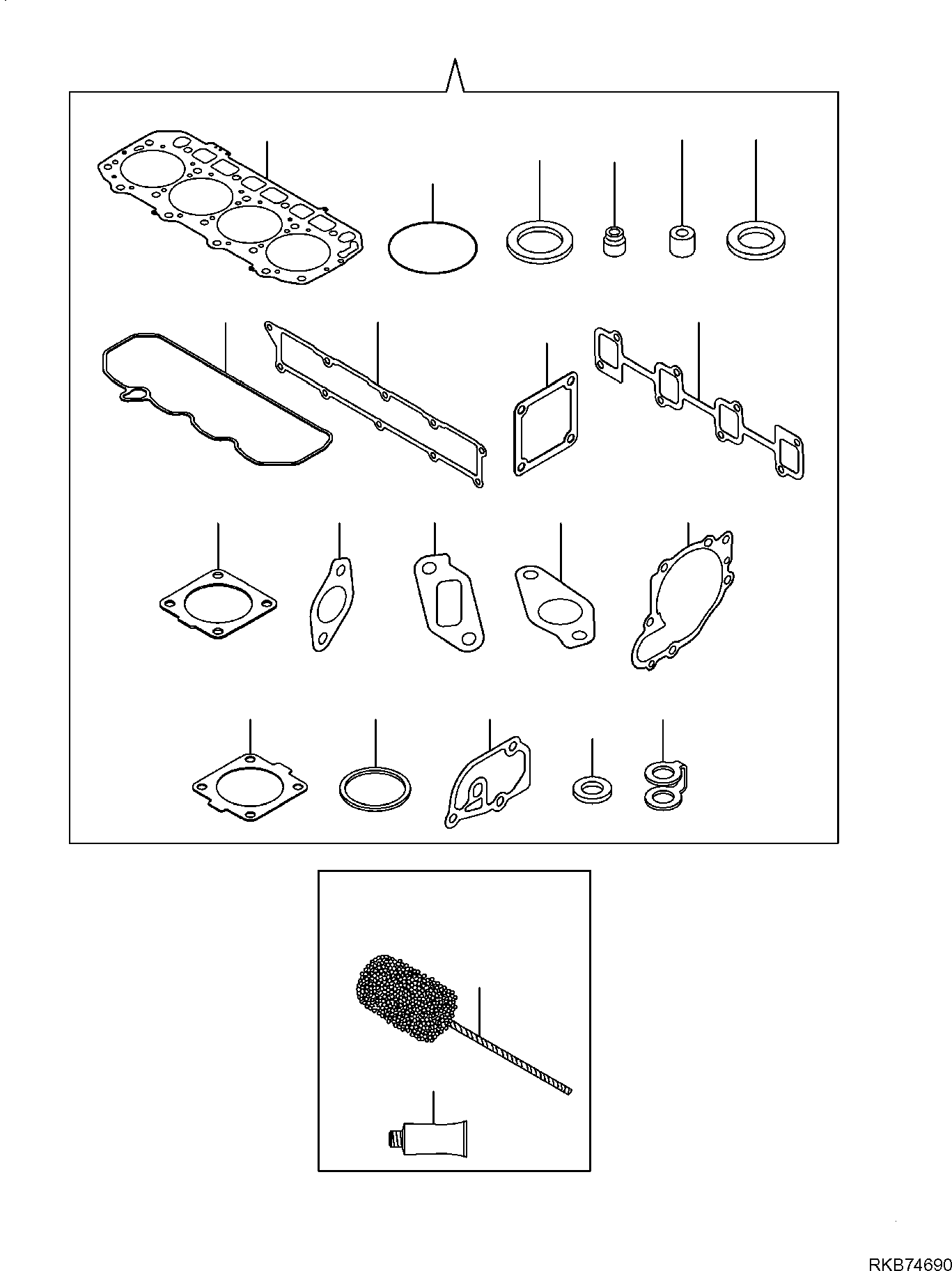 GASKET SET (NON ASB.) YM729927-92640 KOMATSU
