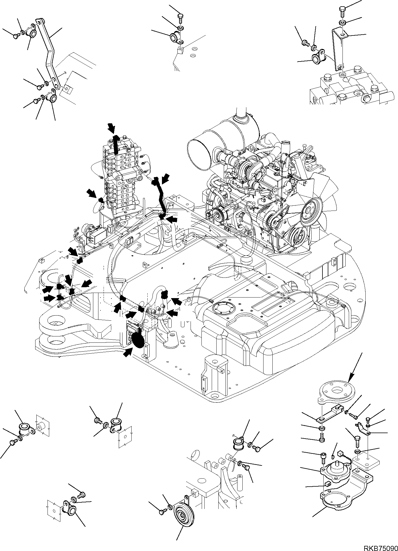 Кронштейн 21W-06-R8260 KOMATSU
