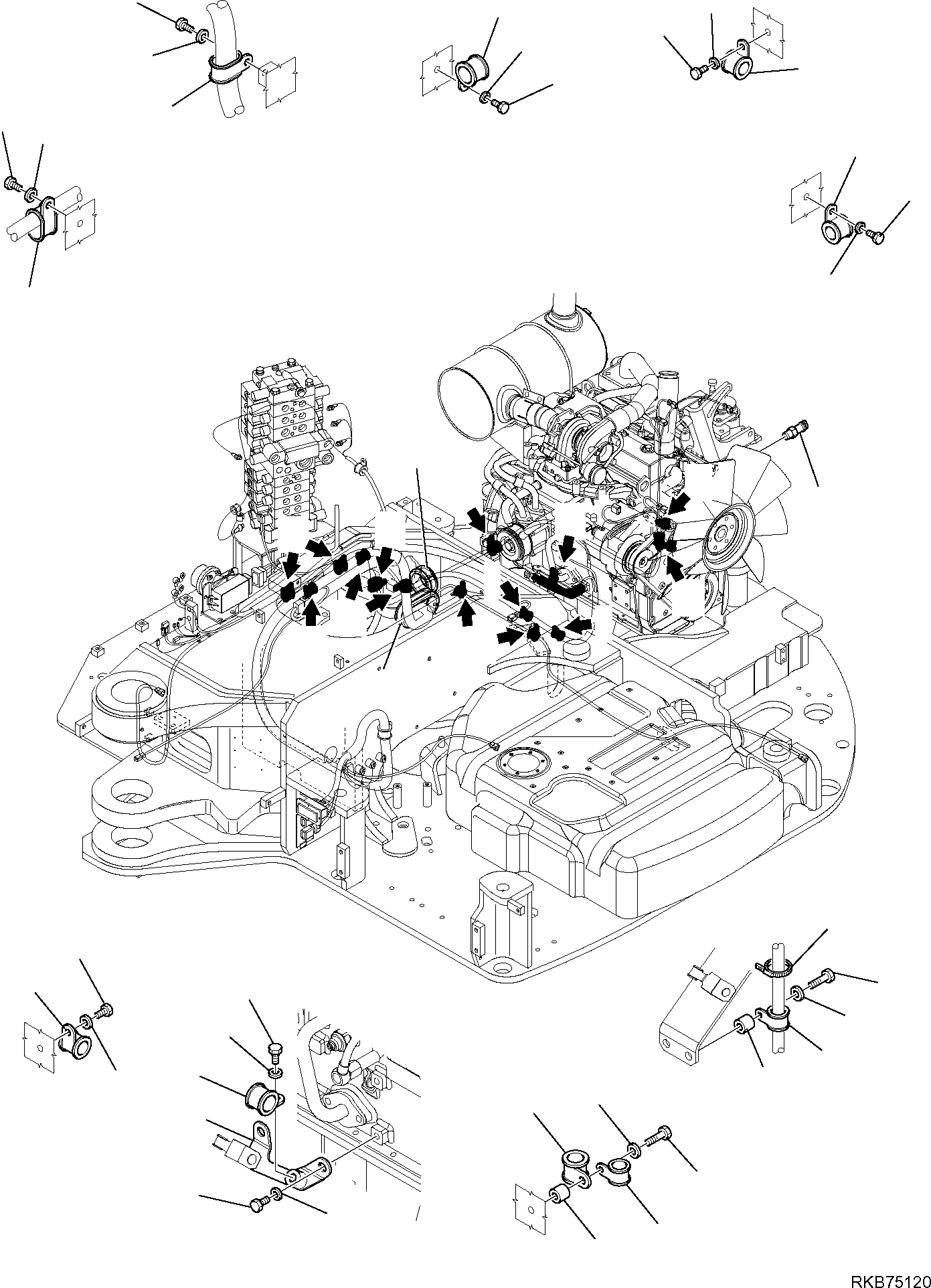 Проходная втулка 21W-62-R2180 KOMATSU