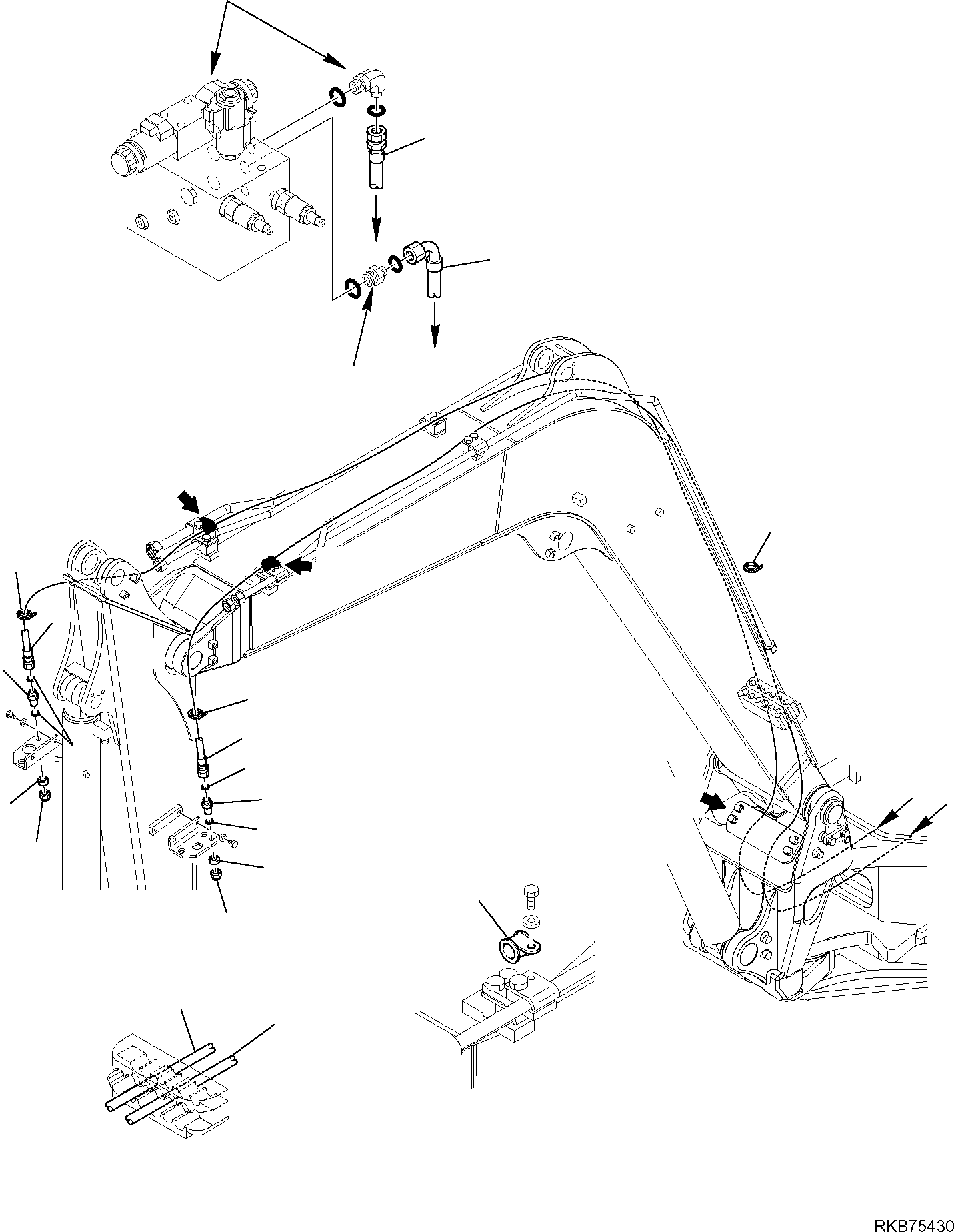 Шланг 21W-973-R280 KOMATSU