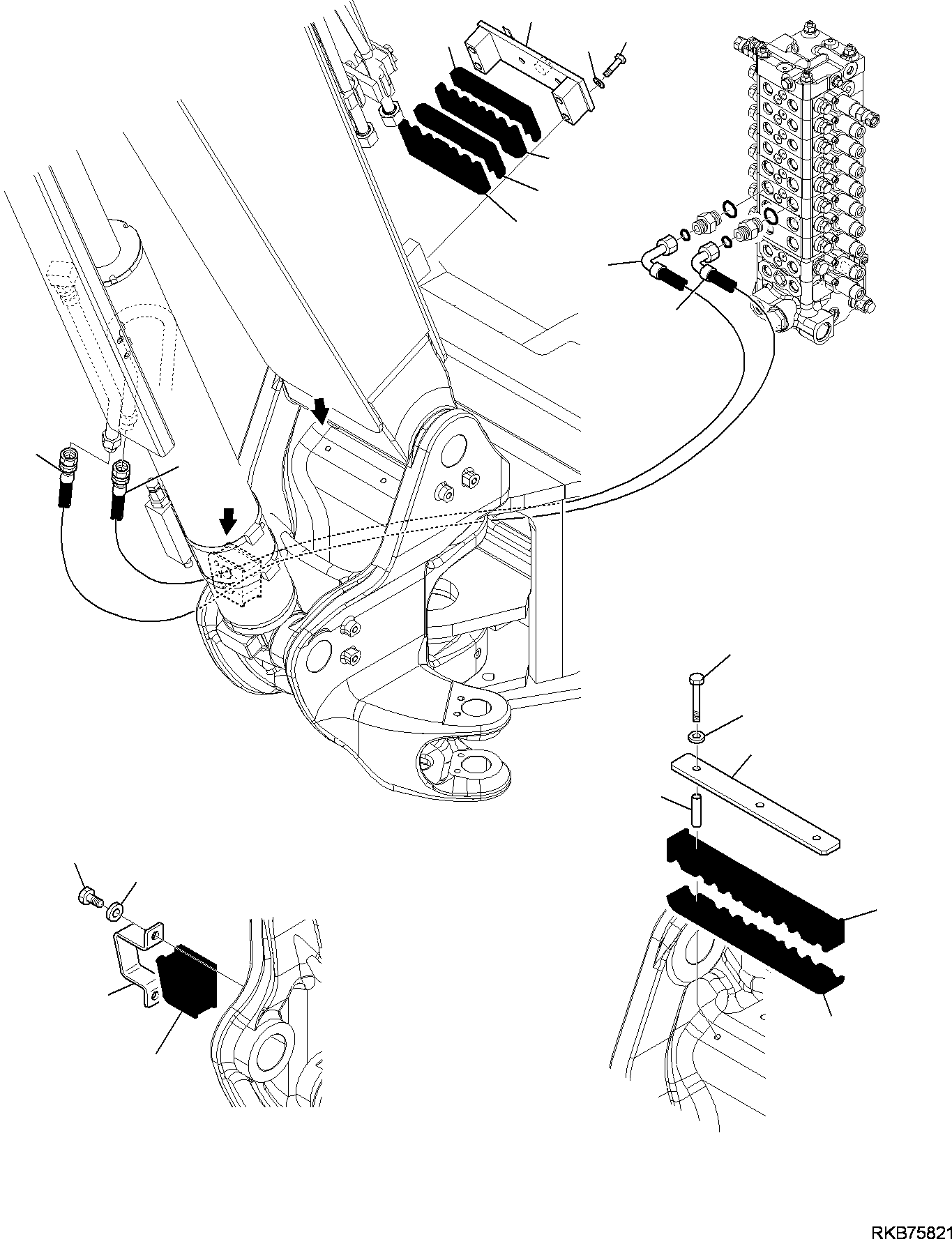 Амортизирующая подушка 22E-70-21152 KOMATSU