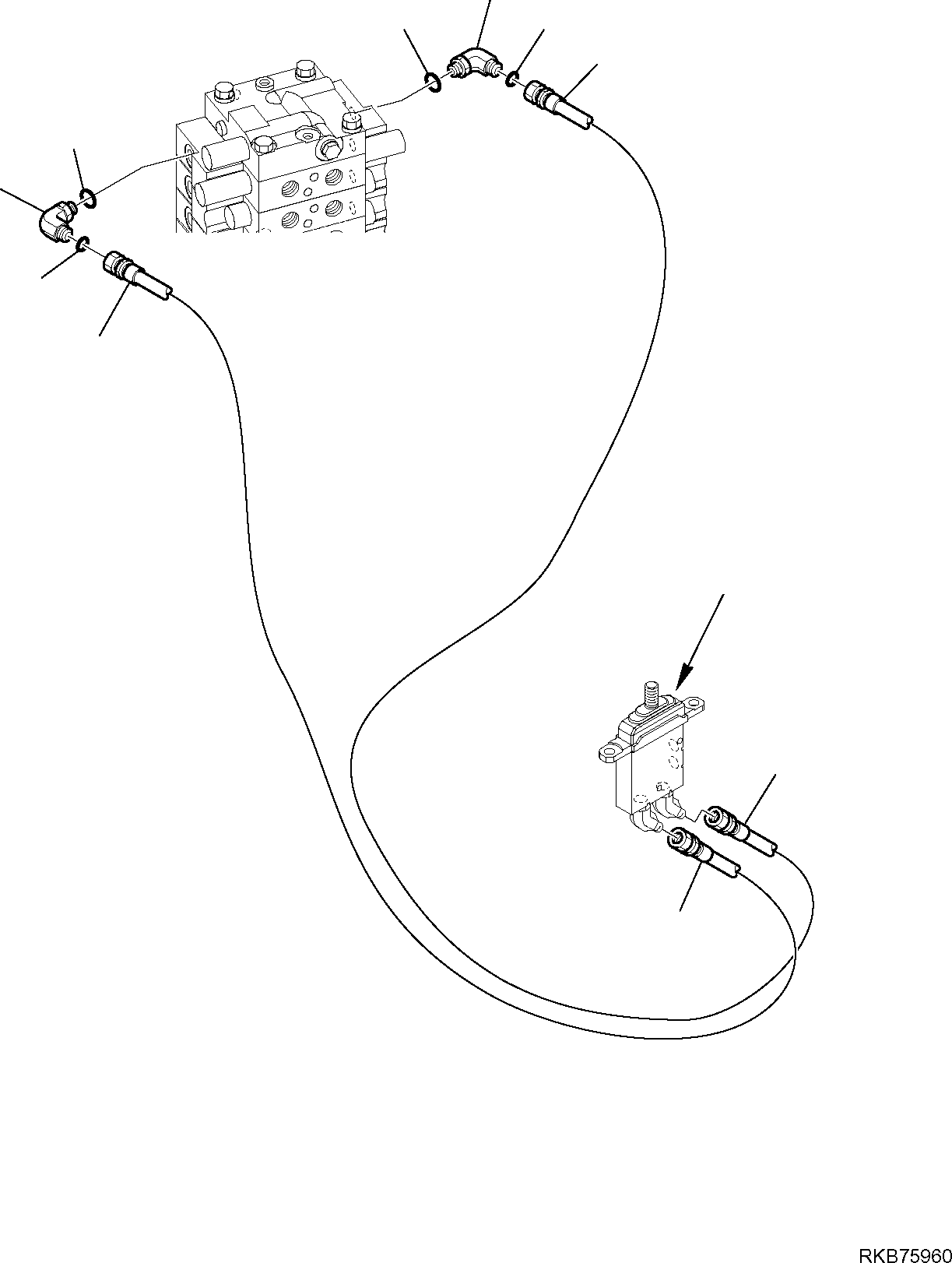 Шланг 21W-973-R951 KOMATSU