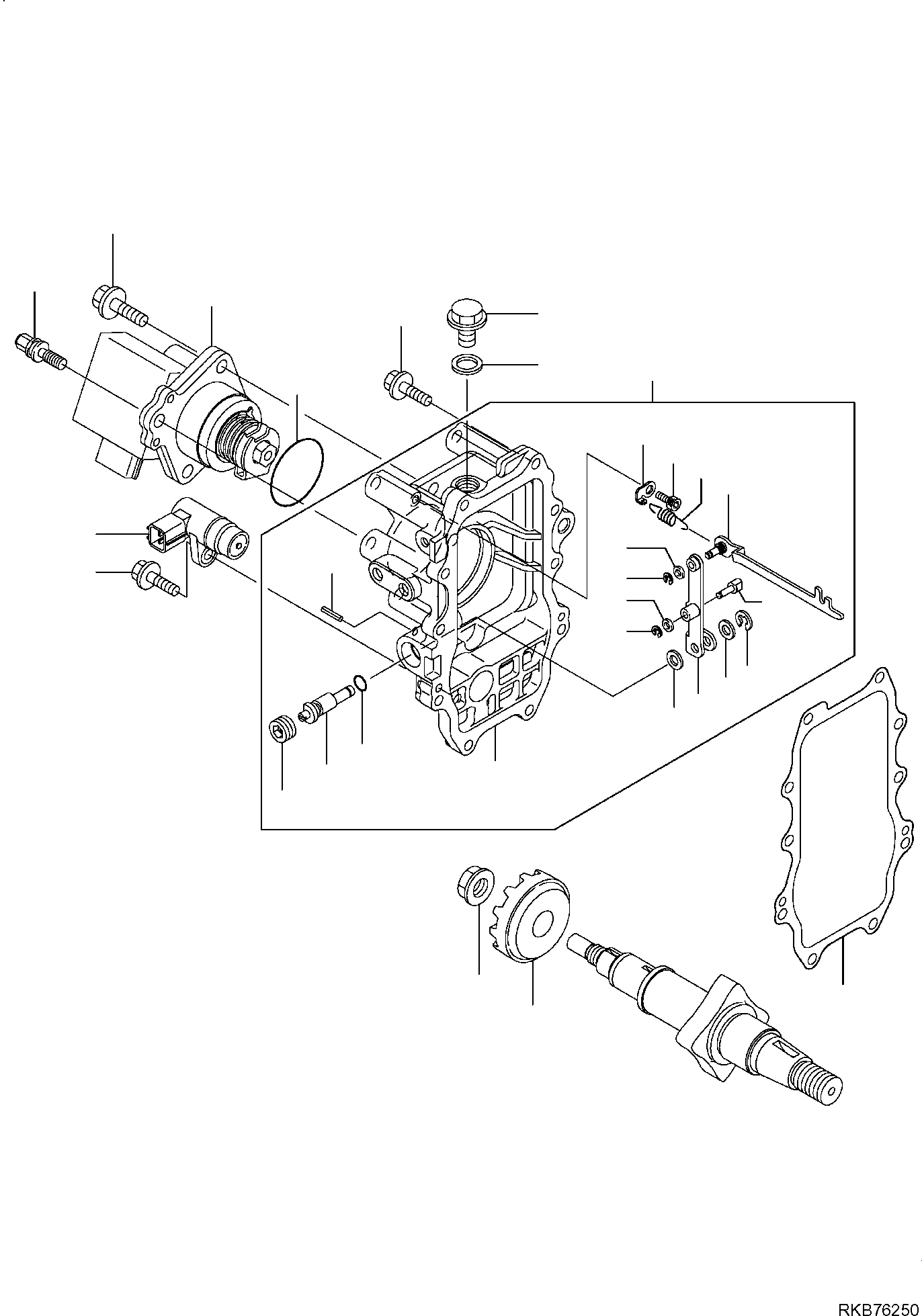 CASE, ASSEMBLY, GOVERNOR YM129927-61100 KOMATSU